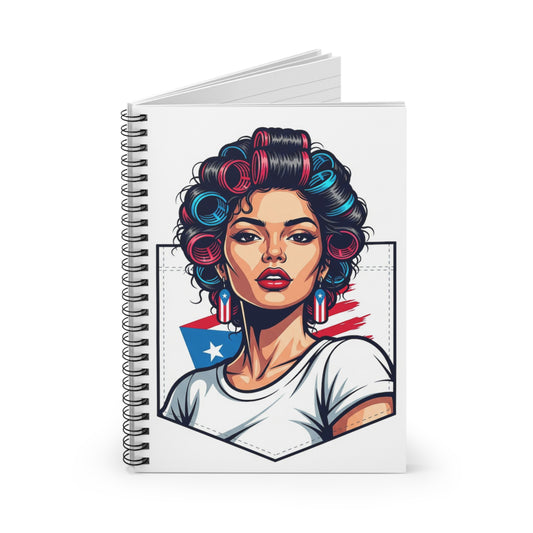 Feminine Spiral Notebook - Stylish Ruled Journal for Women, Perfect for Note-taking, Journaling, Gifts, Planner