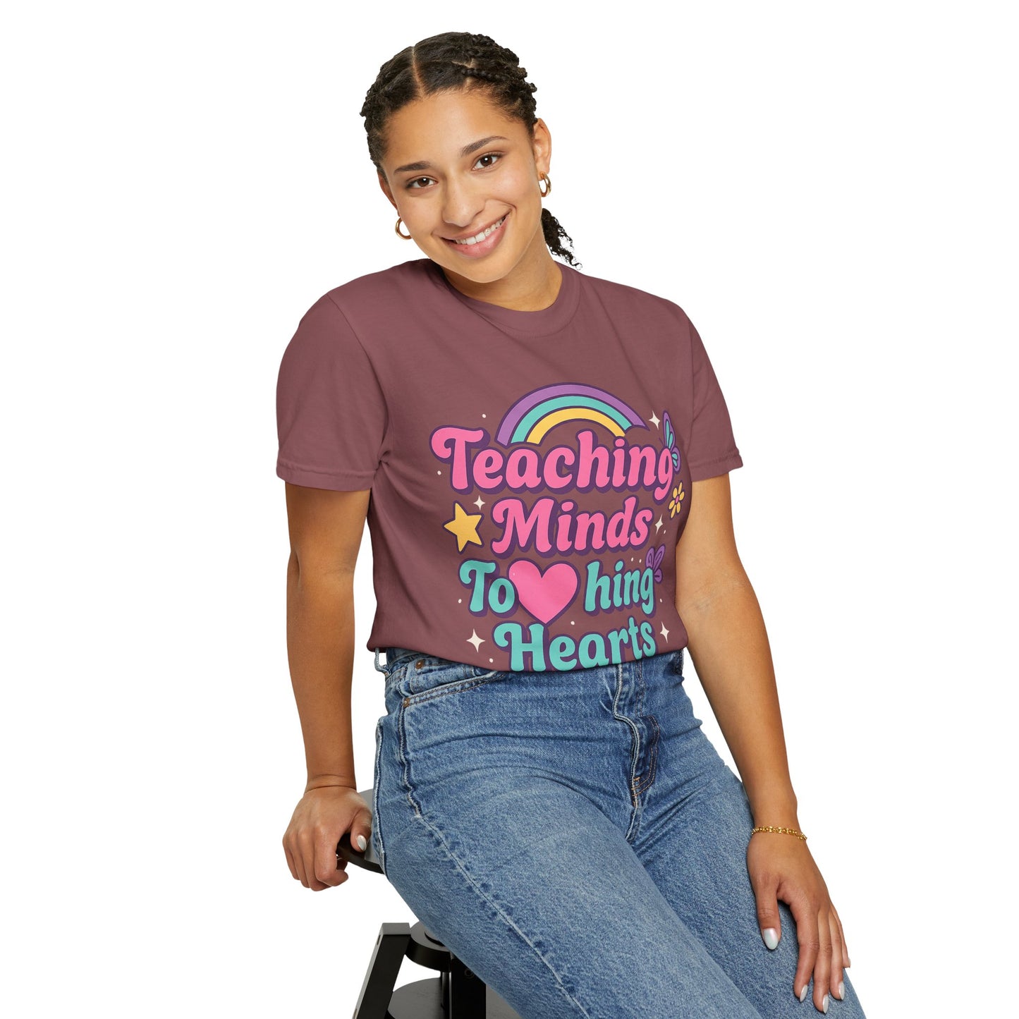 Rainbow Teaching T-Shirt, Unisex Tee, Gift for Teachers, Classroom Apparel, Fun Educational Style