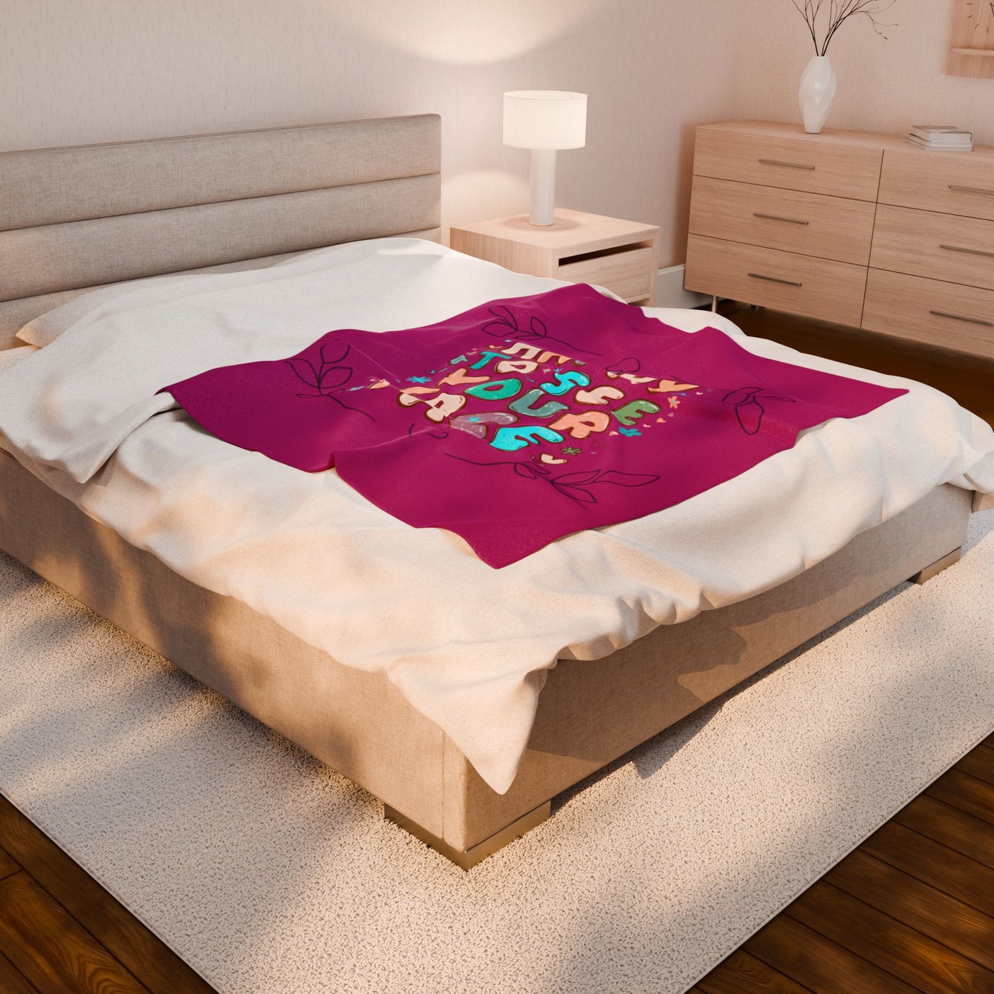 Plush Blanket - Beautiful Calming Cozy Warmth Holiday Gift Family Celebration