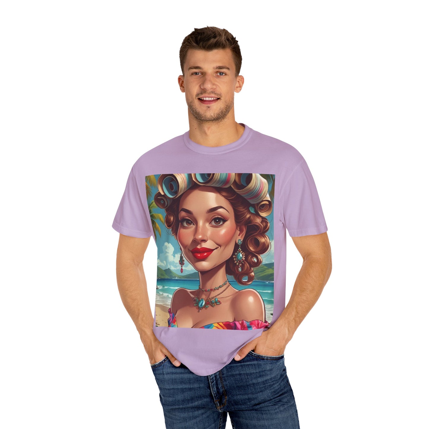 Tropical Beach T-Shirt | Fun Summer Vibe Tee, Gift for Beach Lovers, Vacation Outfit, Retro Beach Art Shirt, Festival Wardrobe