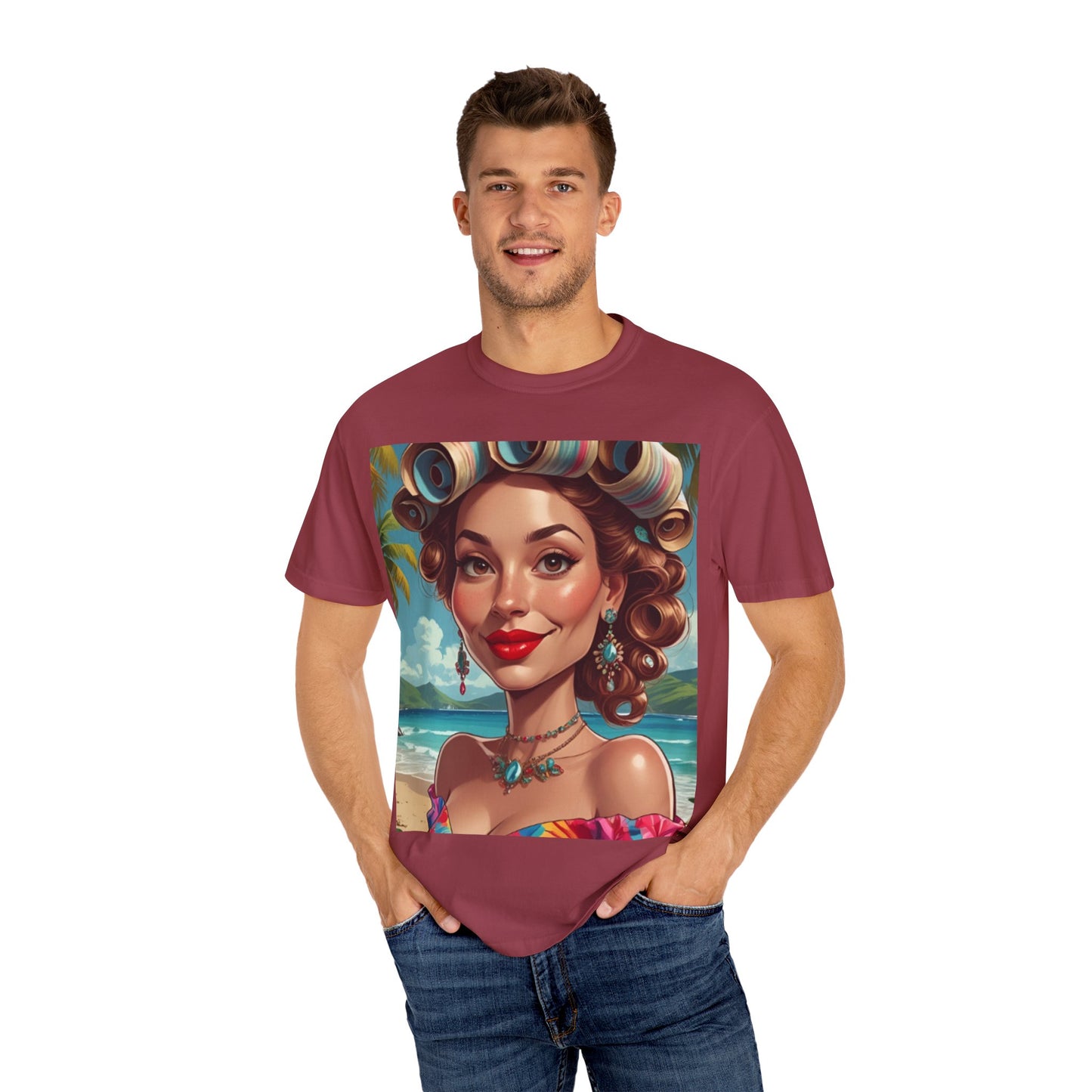 Tropical Beach T-Shirt | Fun Summer Vibe Tee, Gift for Beach Lovers, Vacation Outfit, Retro Beach Art Shirt, Festival Wardrobe
