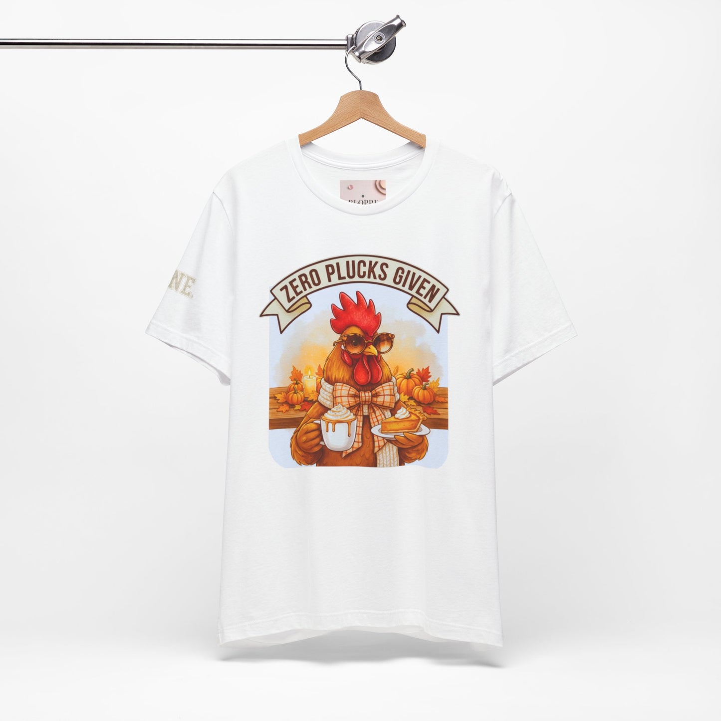 Rooster Pumpkin Pie Coffee Lover Tee - Thanksgiving Gift for Her