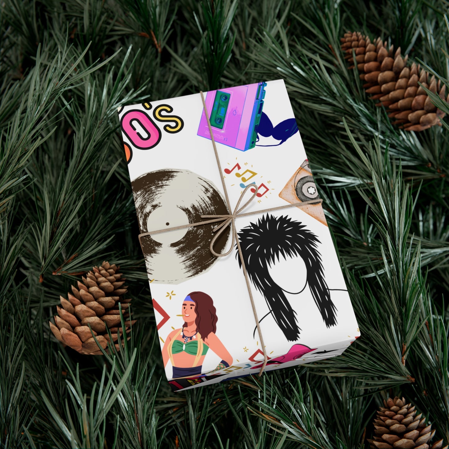 Wrapping Paper Set 80's Nostalgia