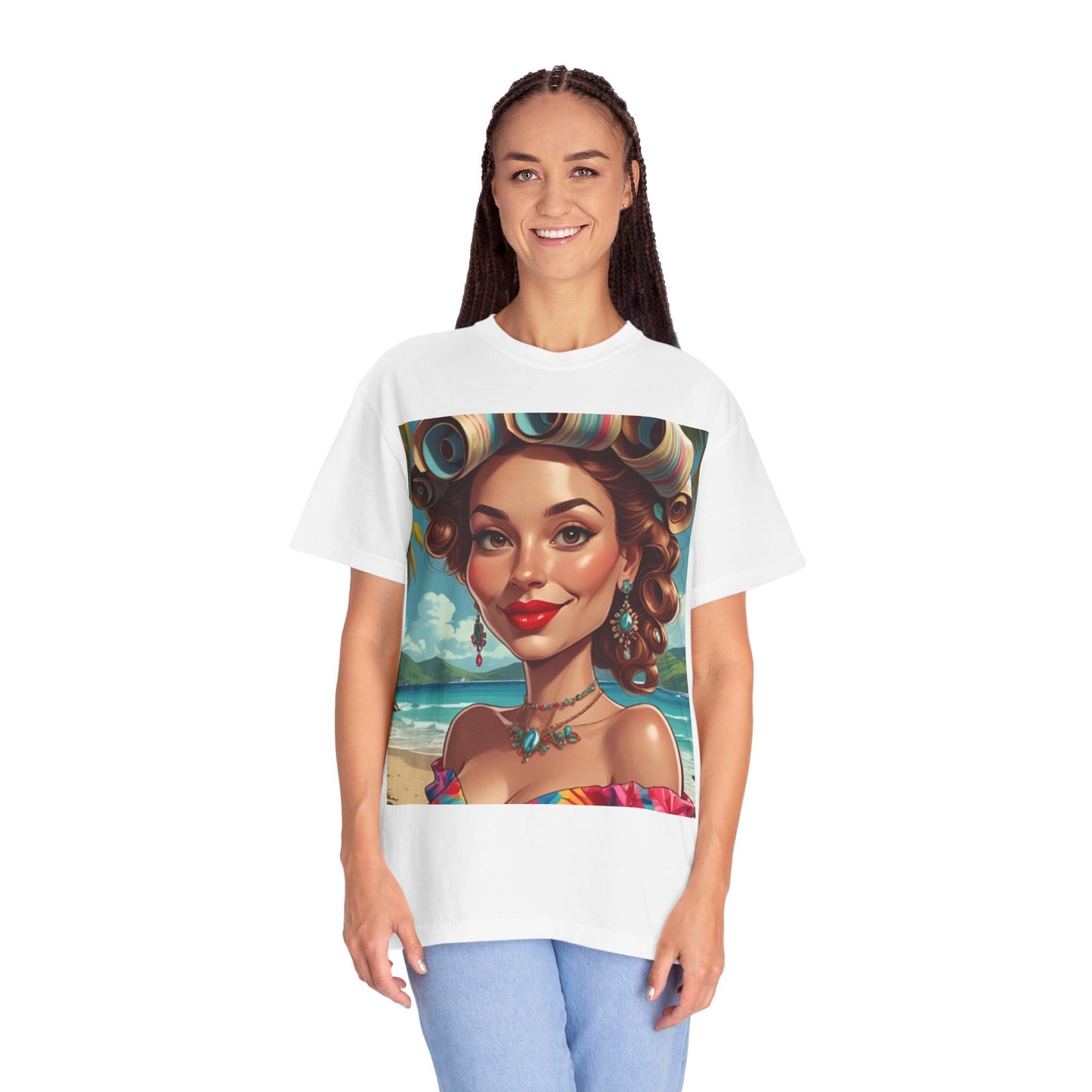 Tropical Beach T-Shirt | Fun Summer Vibe Tee, Gift for Beach Lovers, Vacation Outfit, Retro Beach Art Shirt, Festival Wardrobe