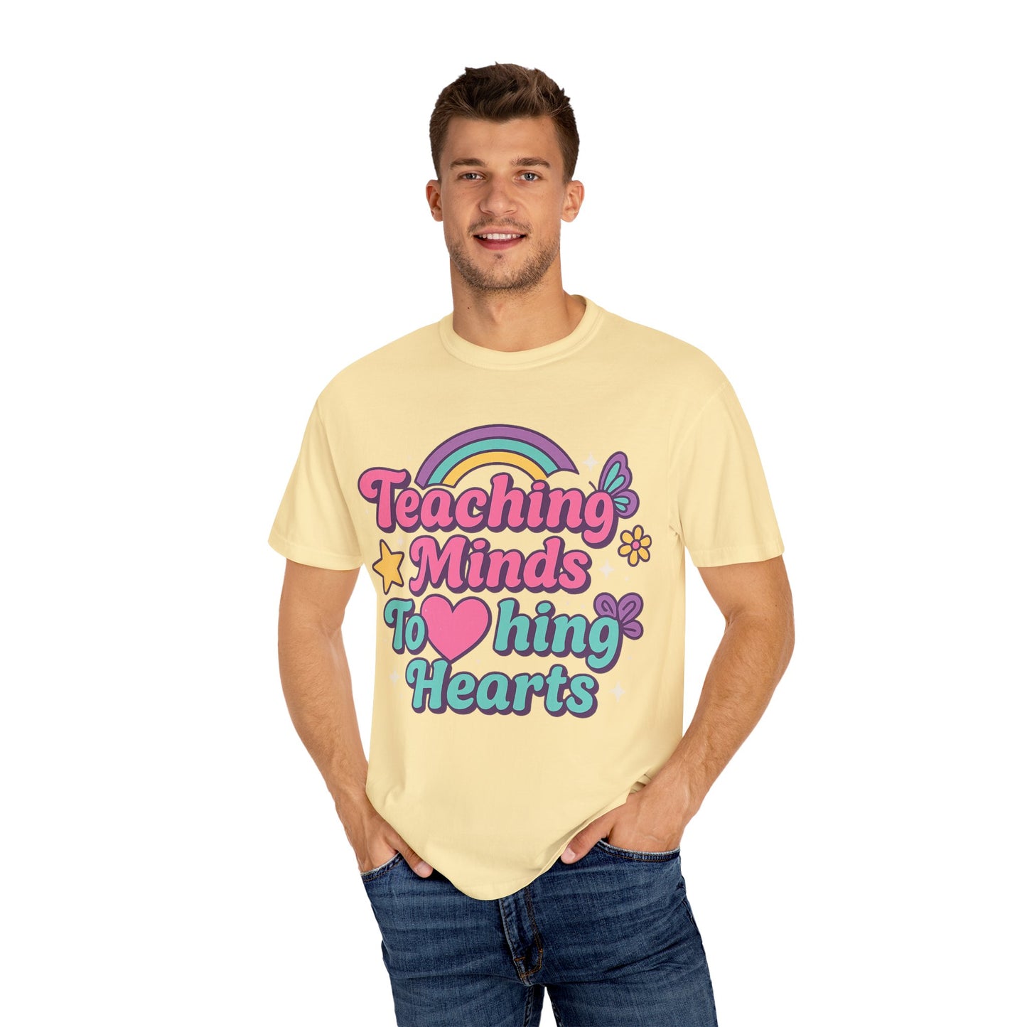 Rainbow Teaching T-Shirt, Unisex Tee, Gift for Teachers, Classroom Apparel, Fun Educational Style