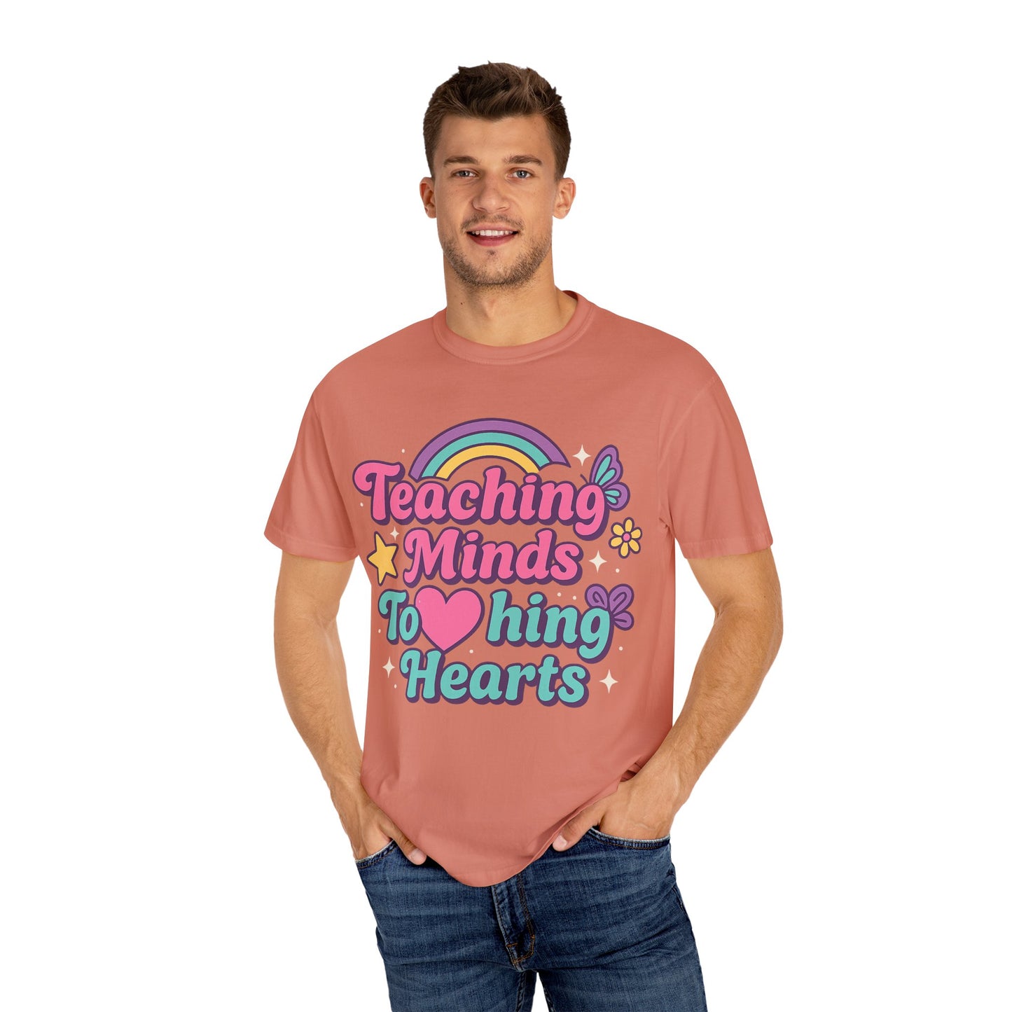 Rainbow Teaching T-Shirt, Unisex Tee, Gift for Teachers, Classroom Apparel, Fun Educational Style