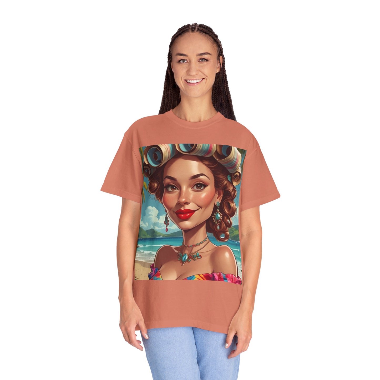 Tropical Beach T-Shirt | Fun Summer Vibe Tee, Gift for Beach Lovers, Vacation Outfit, Retro Beach Art Shirt, Festival Wardrobe