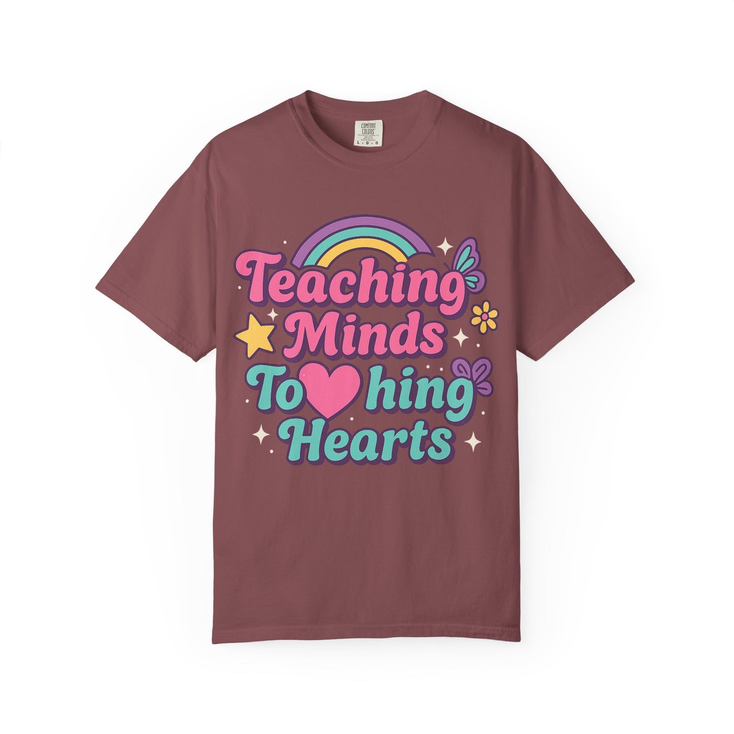 Rainbow Teaching T-Shirt, Unisex Tee, Gift for Teachers, Classroom Apparel, Fun Educational Style