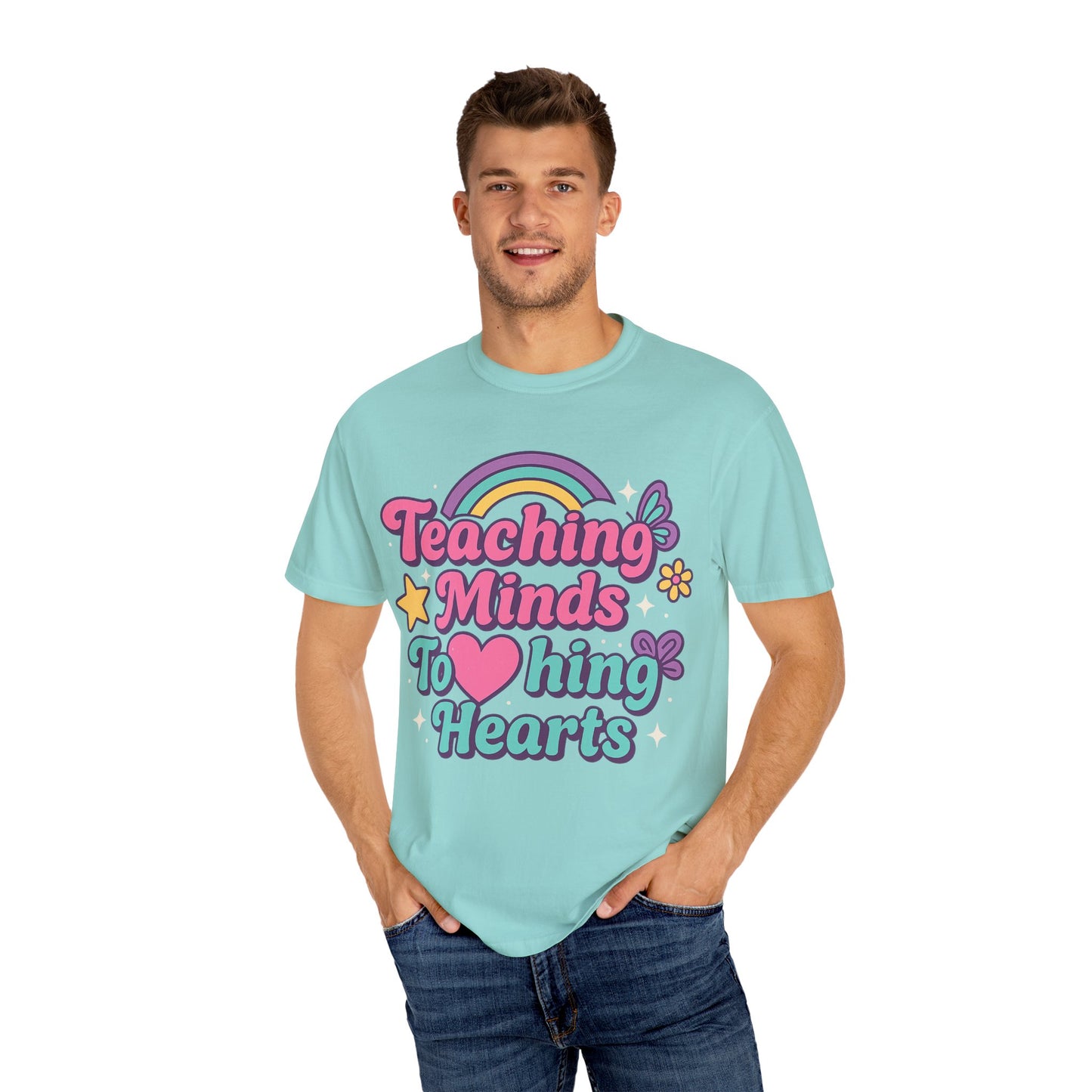 Rainbow Teaching T-Shirt, Unisex Tee, Gift for Teachers, Classroom Apparel, Fun Educational Style