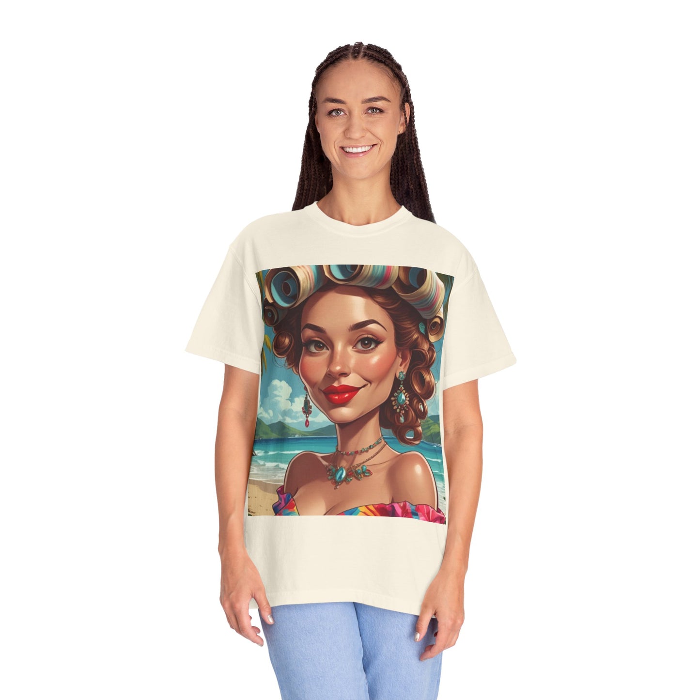 Tropical Beach T-Shirt | Fun Summer Vibe Tee, Gift for Beach Lovers, Vacation Outfit, Retro Beach Art Shirt, Festival Wardrobe