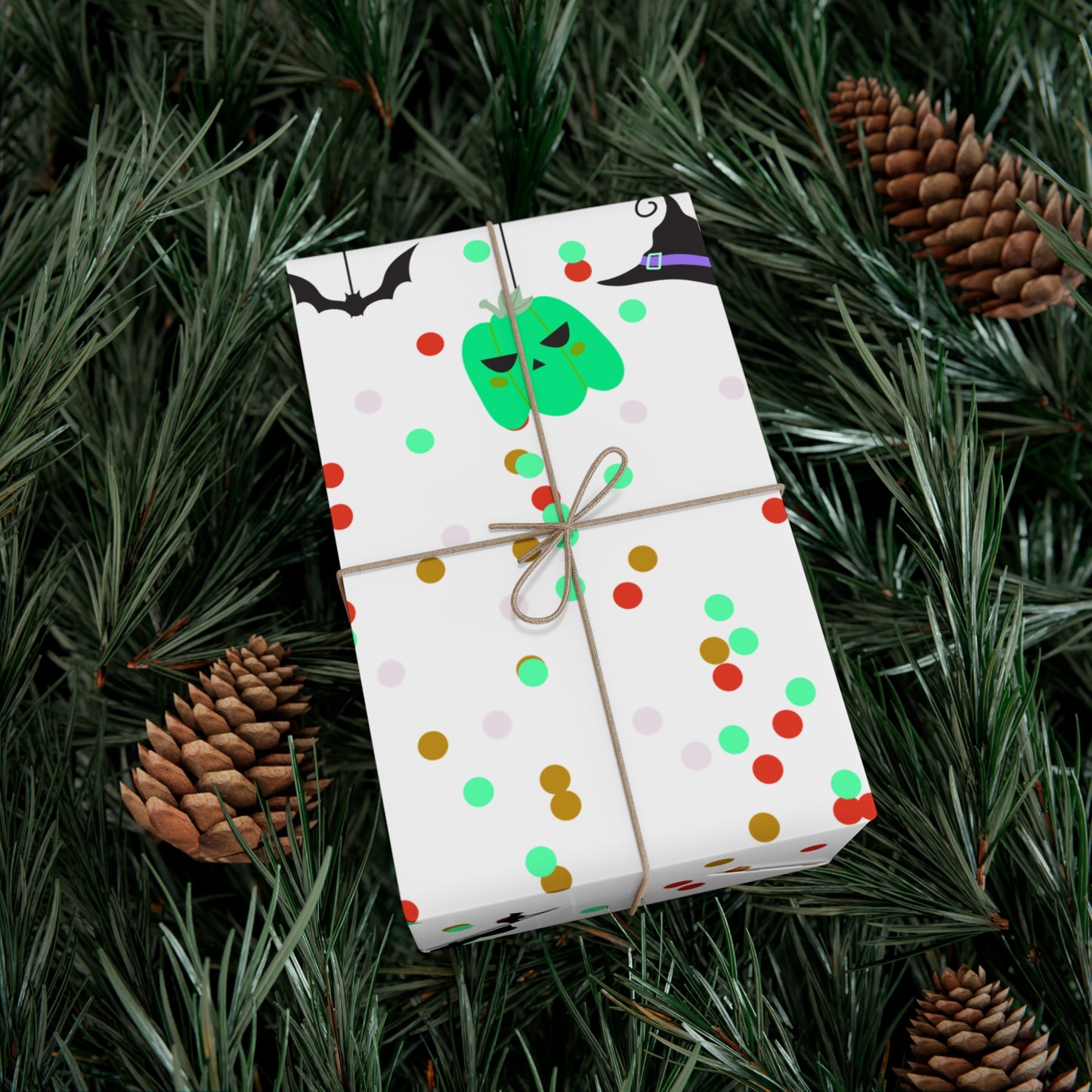 Whimsical Halloween Gift Wrap Papers, Festive Holiday Wrapping, Fun Party Supplies, Kid-Friendly Wrapping Paper, Unique Gift Presentation