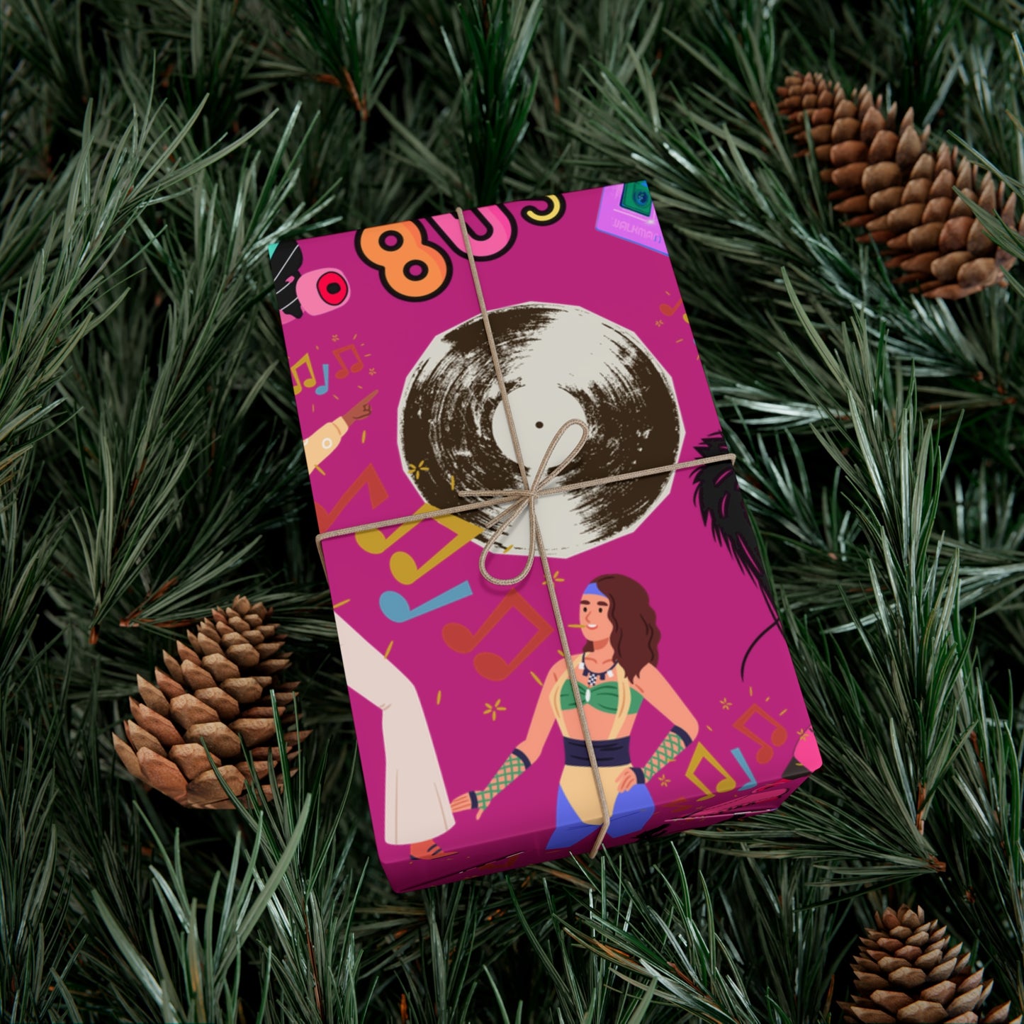 Wrapping Paper Set 80's Nostalgia