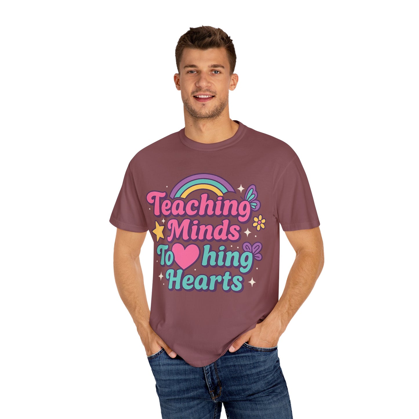 Rainbow Teaching T-Shirt, Unisex Tee, Gift for Teachers, Classroom Apparel, Fun Educational Style