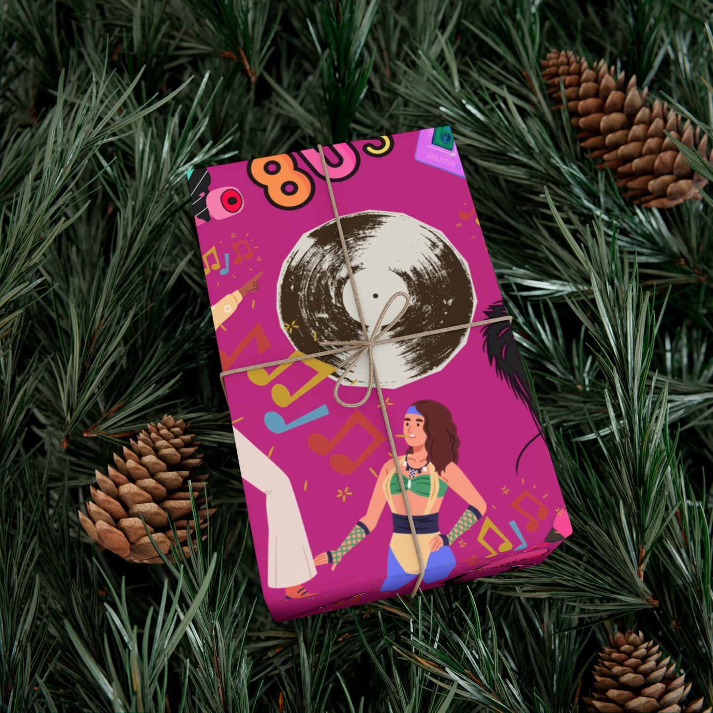 Wrapping Paper Set 80's Nostalgia