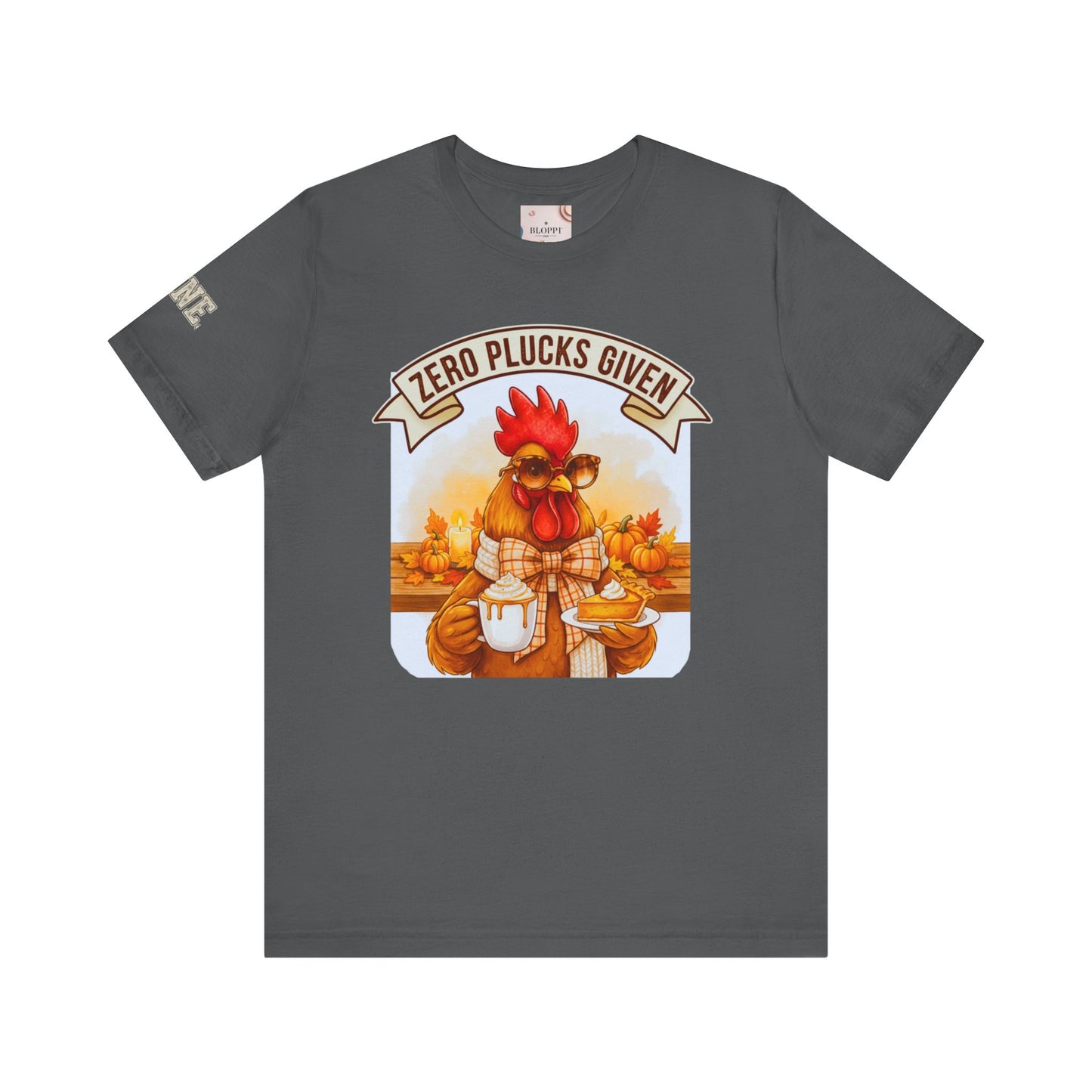 Rooster Pumpkin Pie Coffee Lover Tee - Thanksgiving Gift for Her
