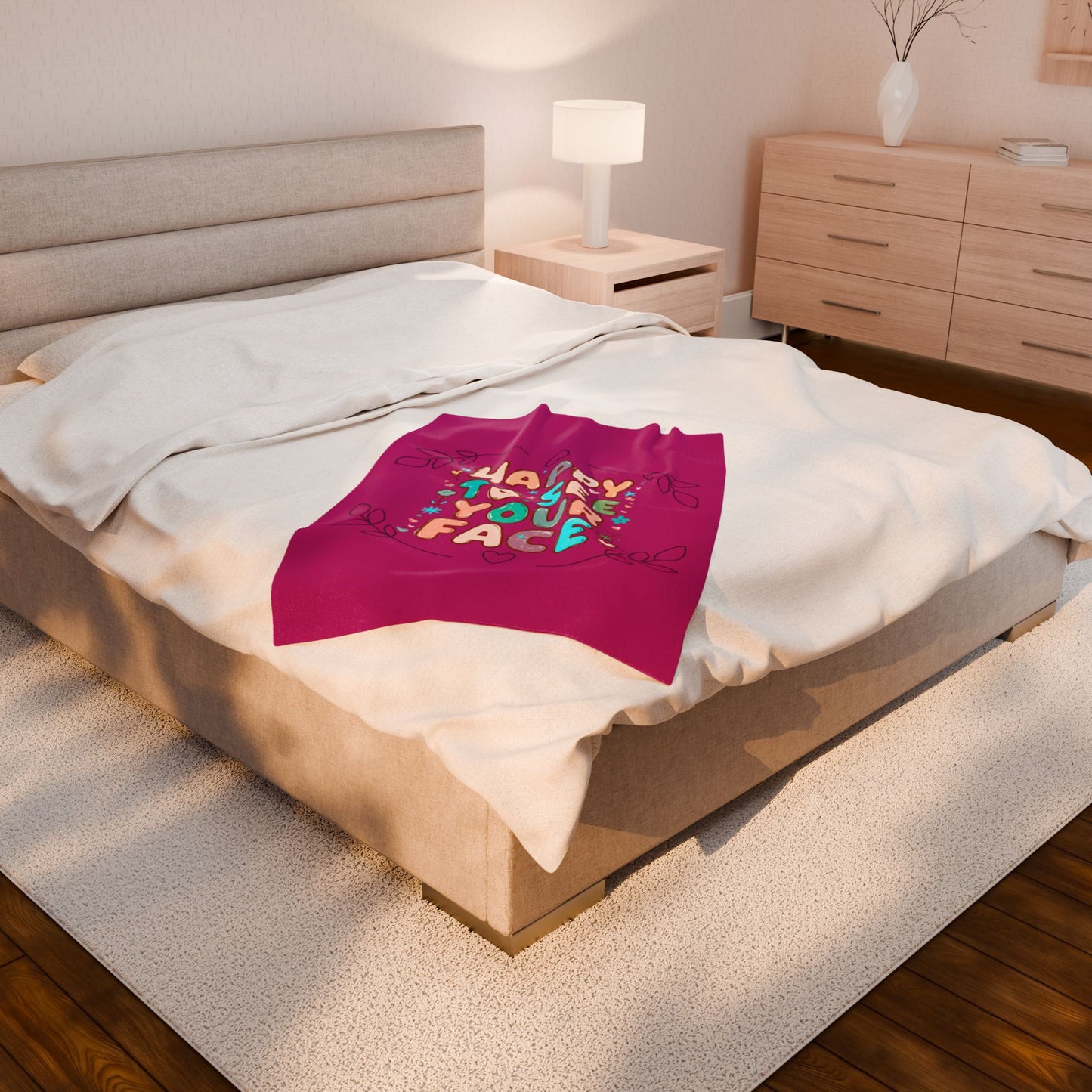 Plush Blanket - Beautiful Calming Cozy Warmth Holiday Gift Family Celebration