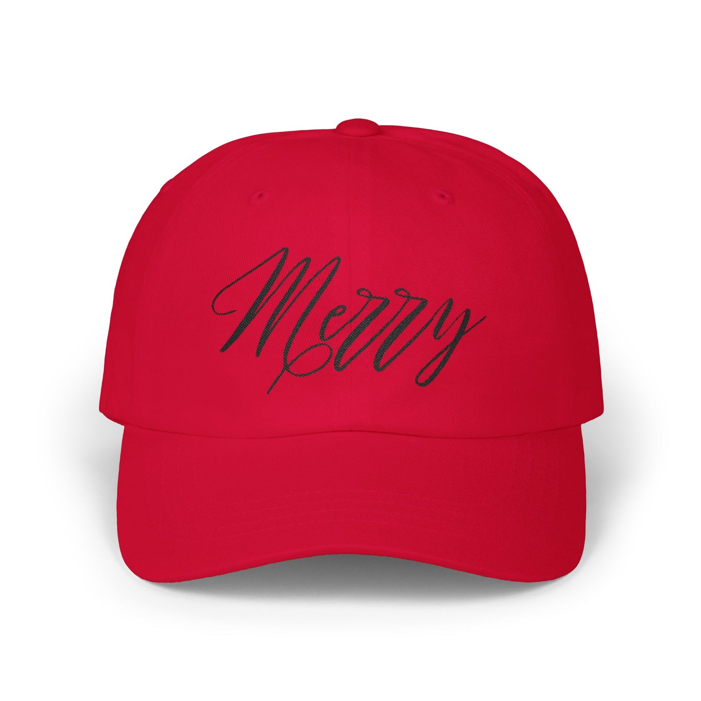 Merry Classic Dad Cap, Holiday Hat, Casual Sun Hat, Gift for Dads, Festive Accessory, Adjustable Cap