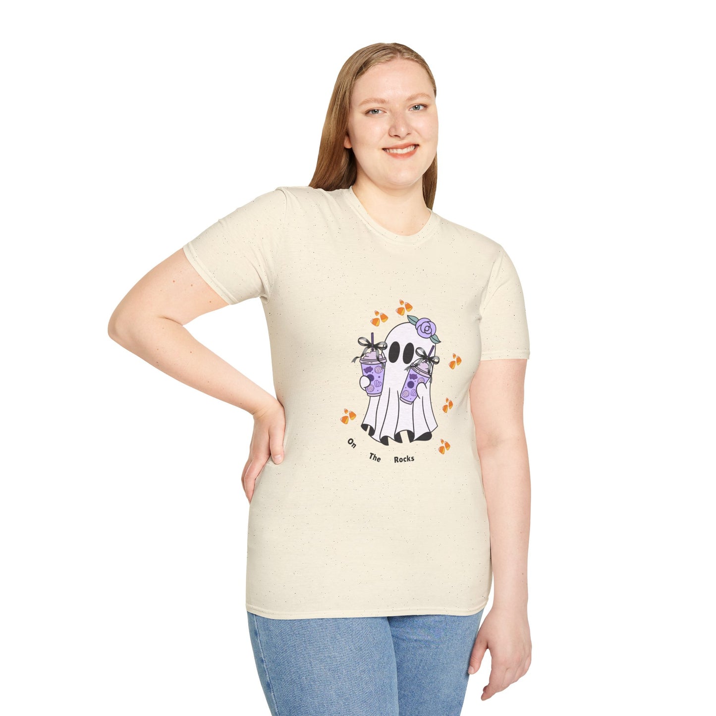 Halloween Ghost - On The Rocks Unisex T-Shirt