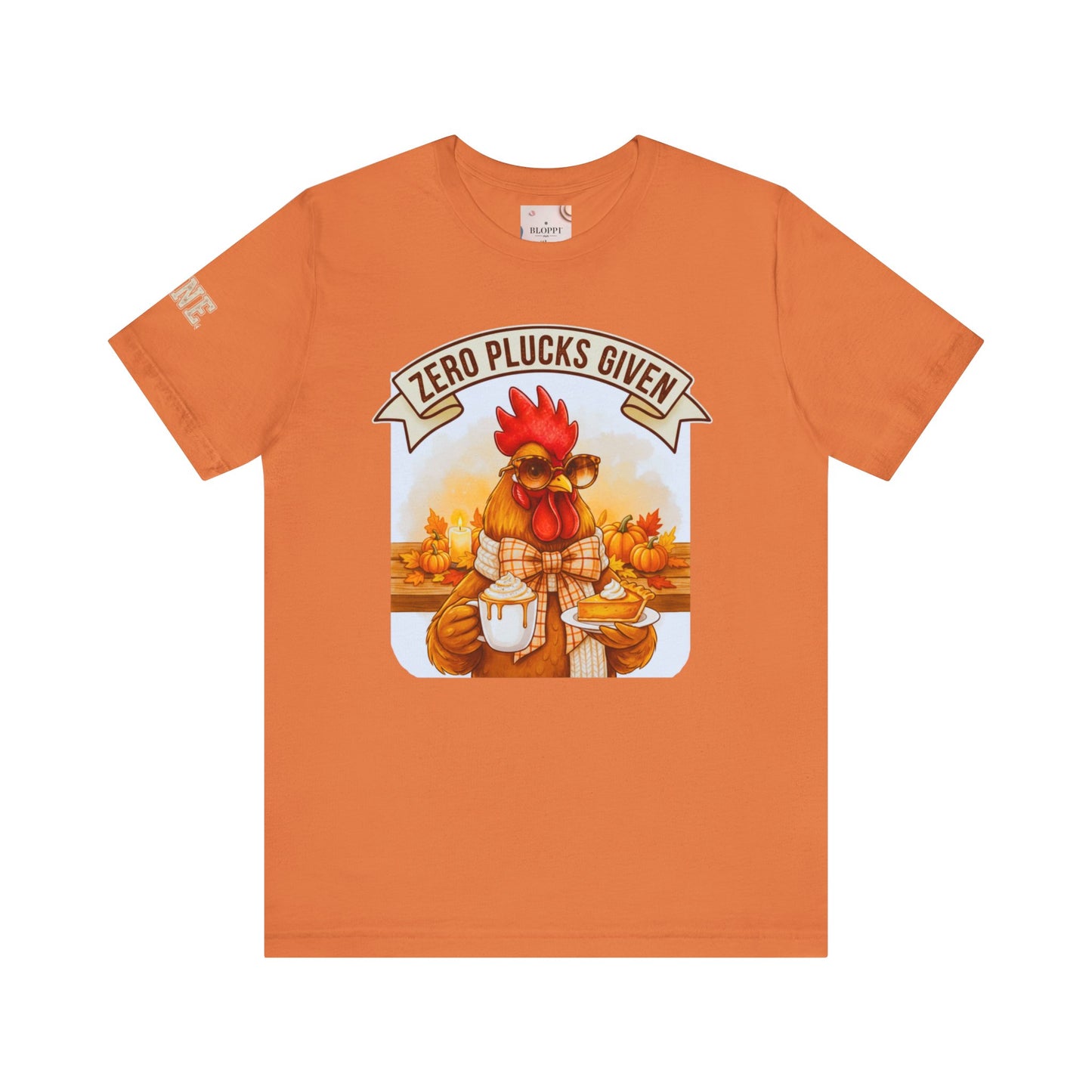 Rooster Pumpkin Pie Coffee Lover Tee - Thanksgiving Gift for Her