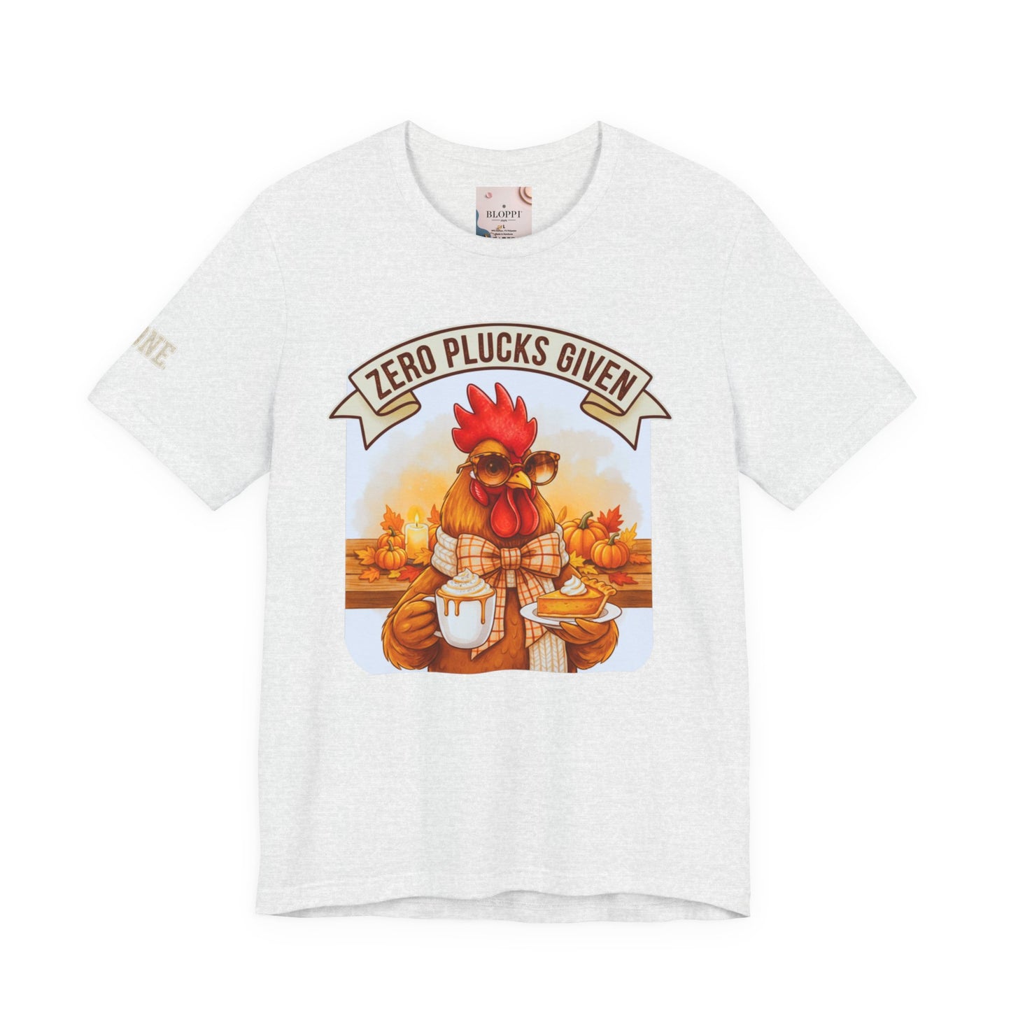 Rooster Pumpkin Pie Coffee Lover Tee - Thanksgiving Gift for Her