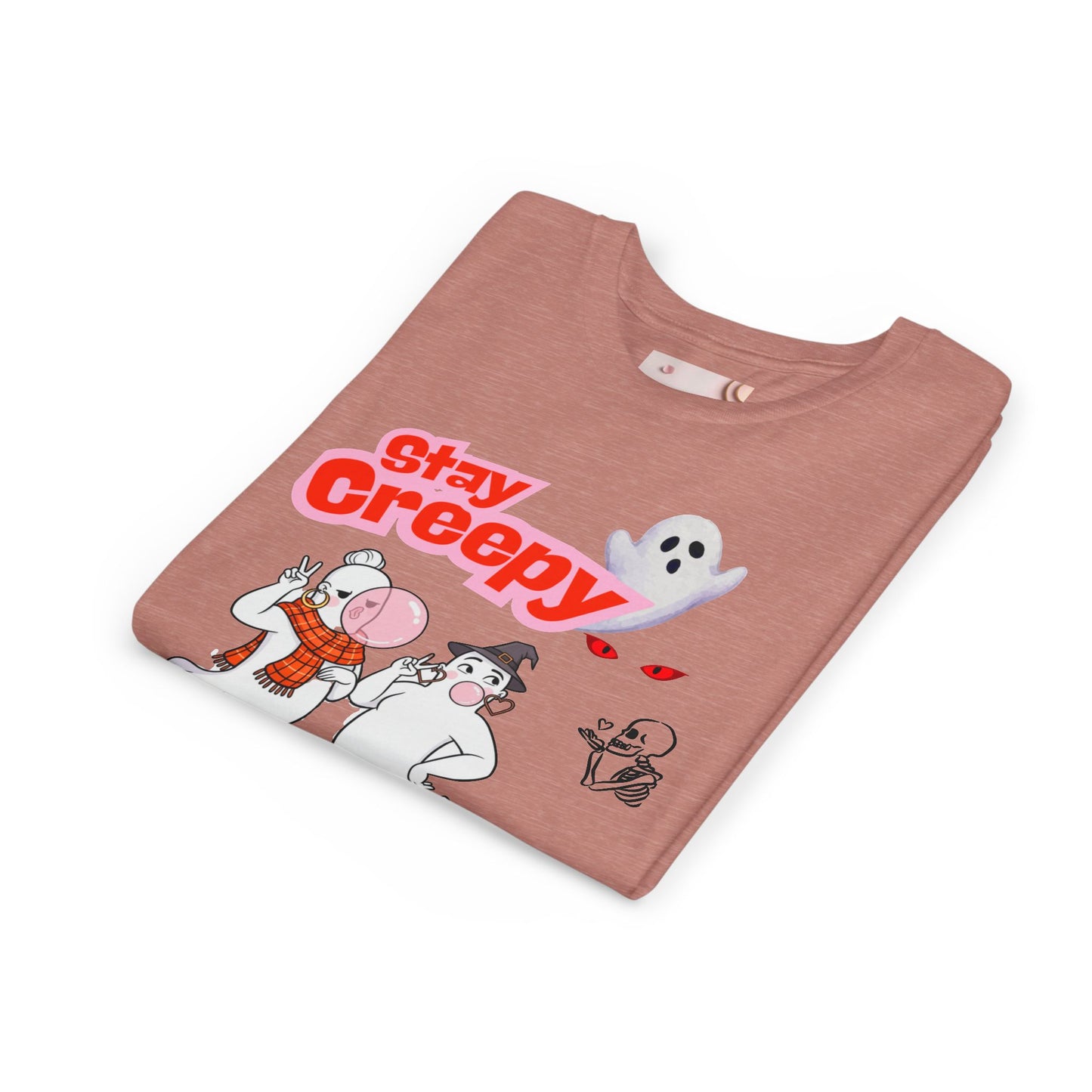 Stay Creepy Youth Tee - Fun Halloween Shirt, Kids Ghost T-Shirt, Spooky Party Attire, Trick or Treat Outfit, Cute Halloween Apparel
