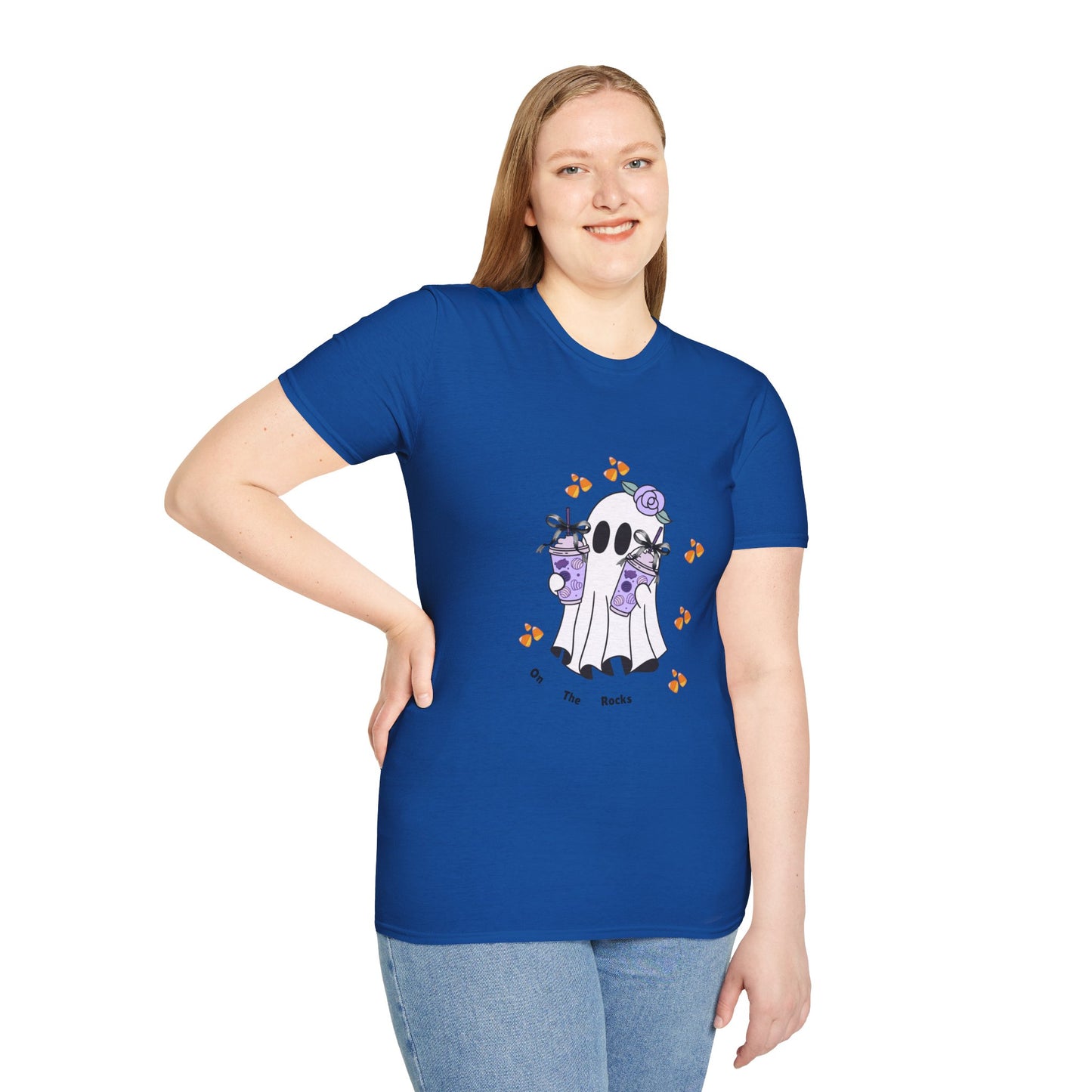 Halloween Ghost - On The Rocks Unisex T-Shirt