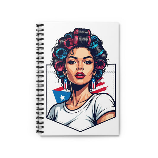 Feminine Spiral Notebook - Stylish Ruled Journal for Women, Perfect for Note-taking, Journaling, Gifts, Planner