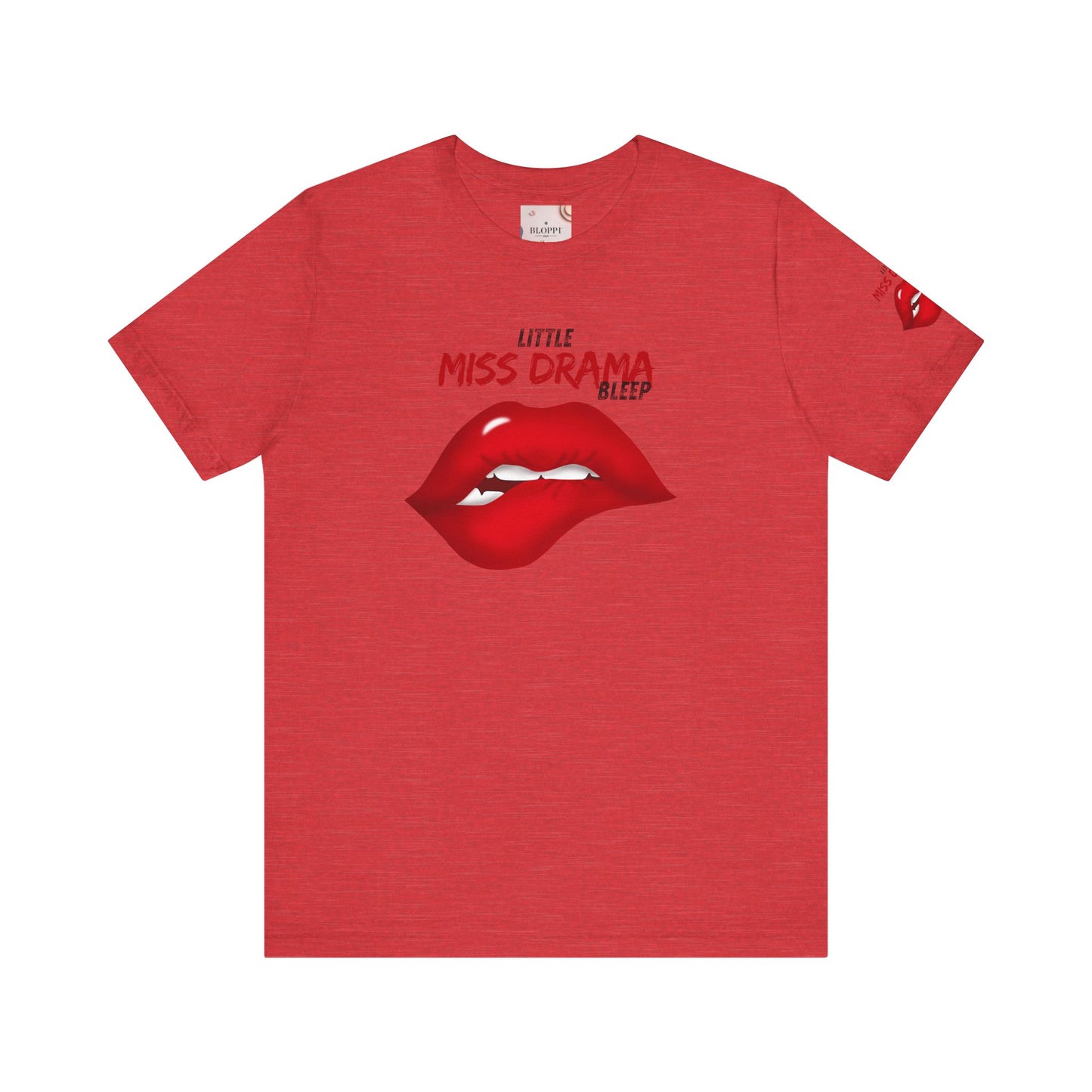 Little Miss Drama Unisex Tee | Fun Graphic Shirt, Casual Wear, Gift for Her, Dramatic T-Shirt, Lip Print Fashion