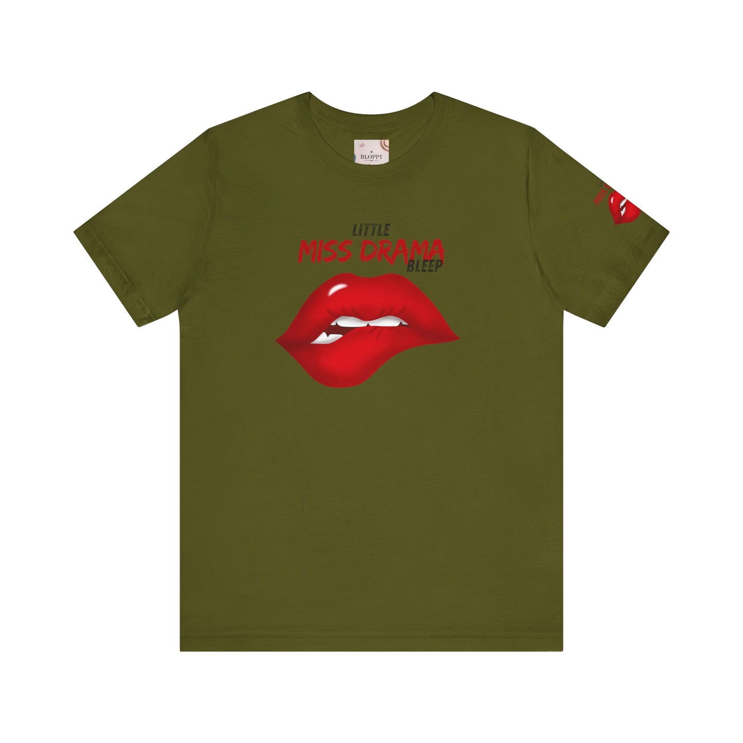 Little Miss Drama Unisex Tee | Fun Graphic Shirt, Casual Wear, Gift for Her, Dramatic T-Shirt, Lip Print Fashion