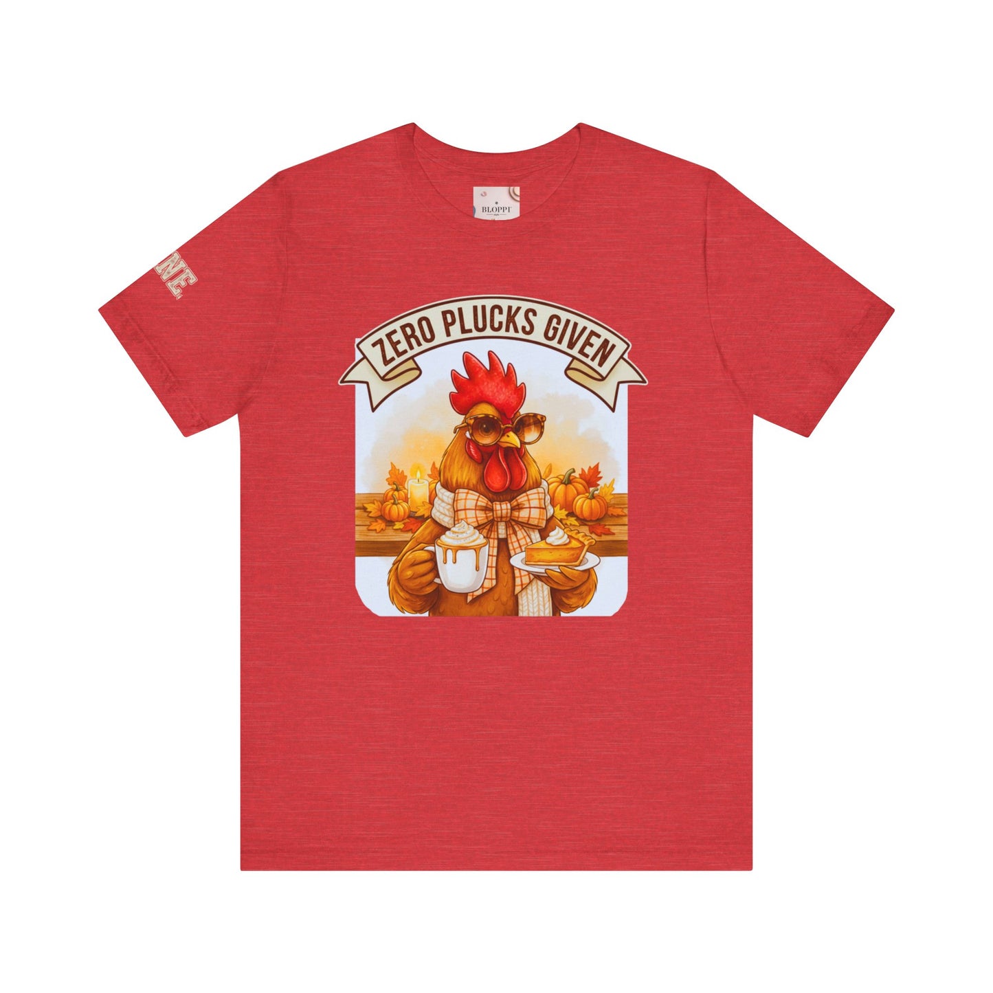 Rooster Pumpkin Pie Coffee Lover Tee - Thanksgiving Gift for Her