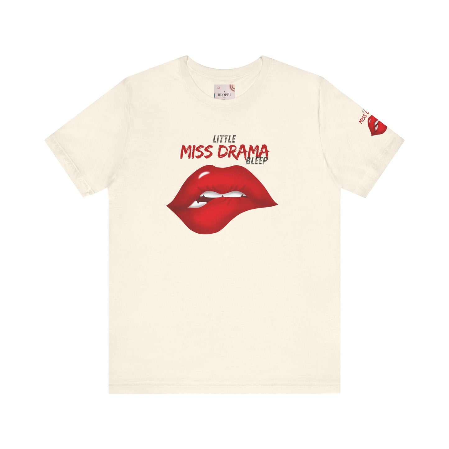 Little Miss Drama Unisex Tee | Fun Graphic Shirt, Casual Wear, Gift for Her, Dramatic T-Shirt, Lip Print Fashion