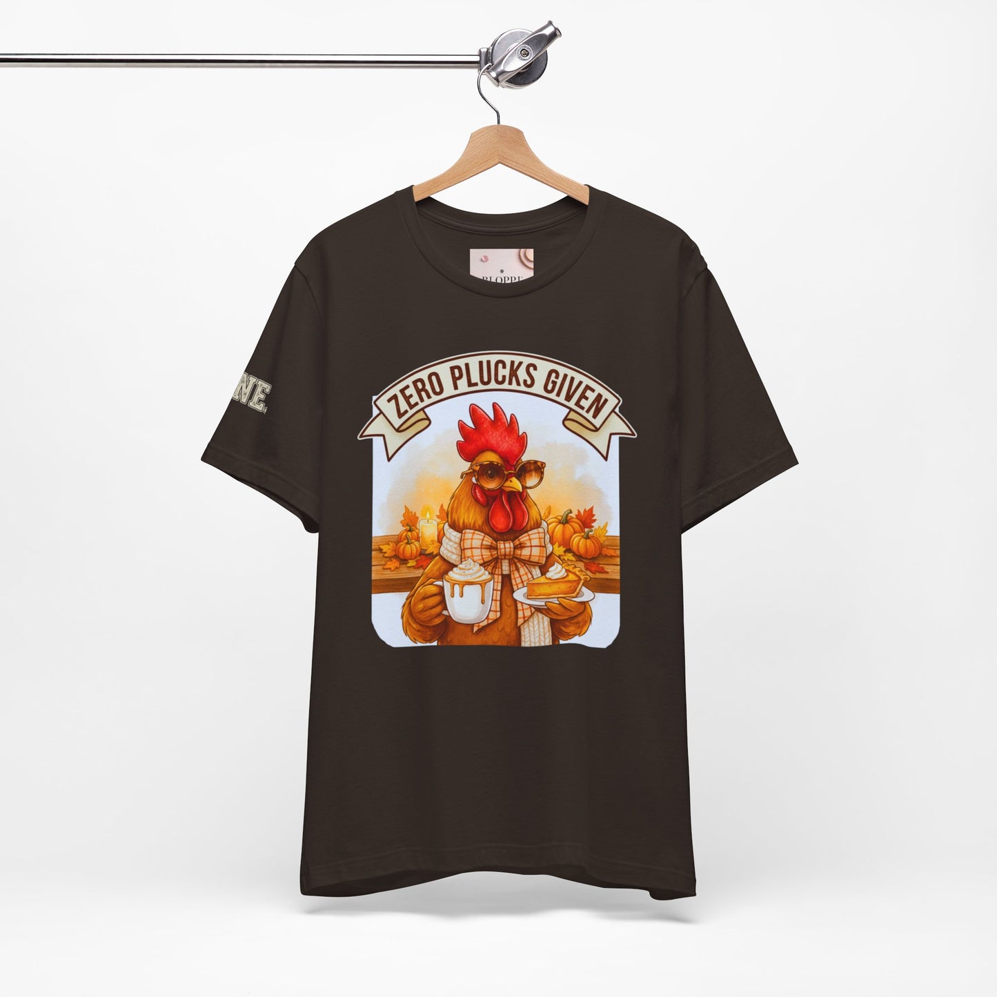 Rooster Pumpkin Pie Coffee Lover Tee - Thanksgiving Gift for Her