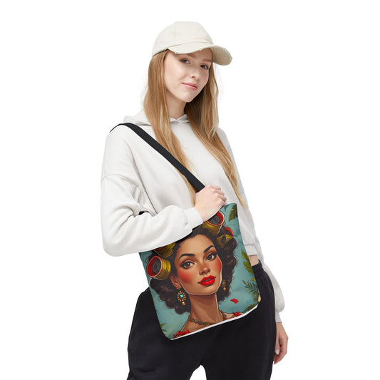 Stylish Vintage Tote Bag, Floral Print Handbag, Fun Beach Bag, Gift for Her, Boho Chic Accessory