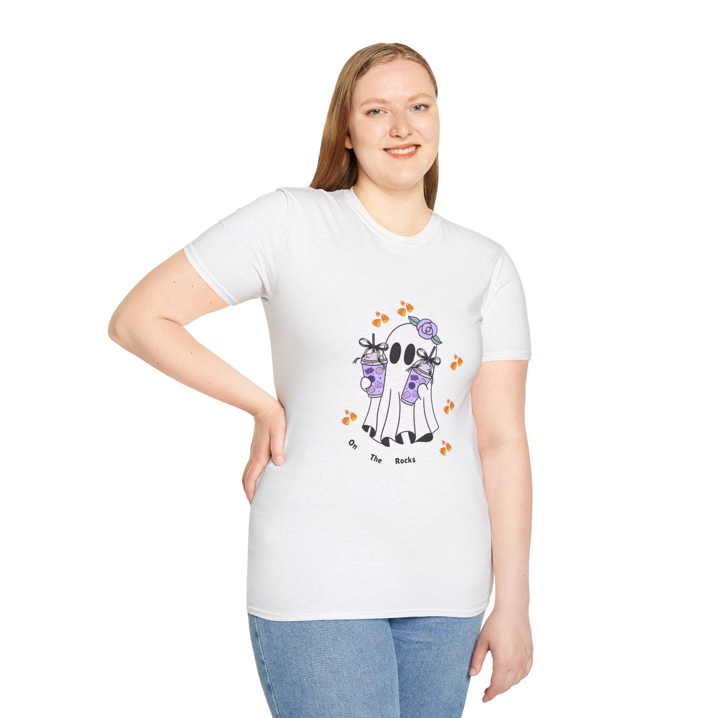 Halloween Ghost - On The Rocks Unisex T-Shirt