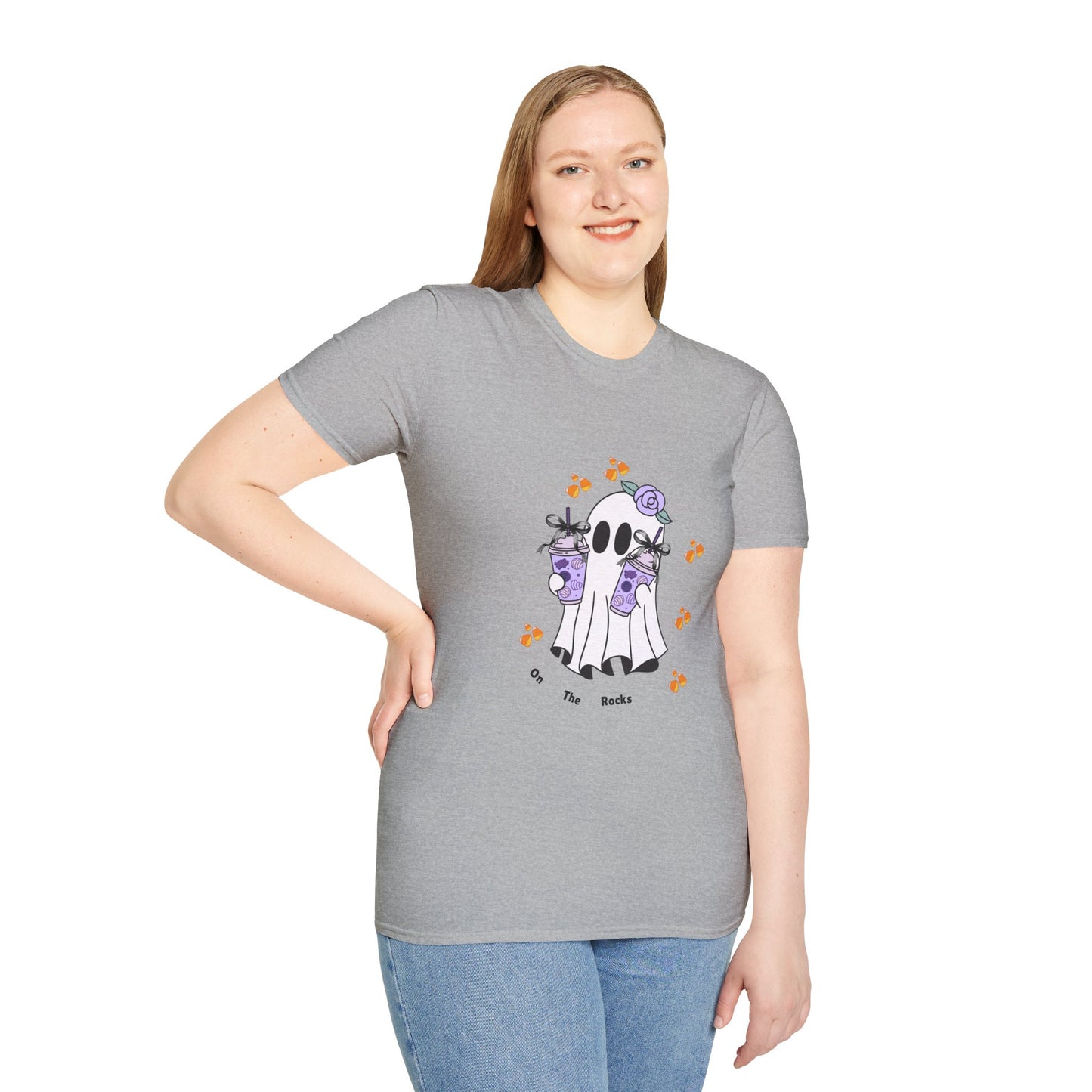 Halloween Ghost - On The Rocks Unisex T-Shirt