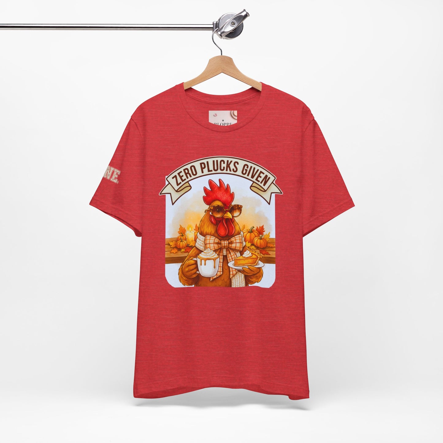 Rooster Pumpkin Pie Coffee Lover Tee - Thanksgiving Gift for Her