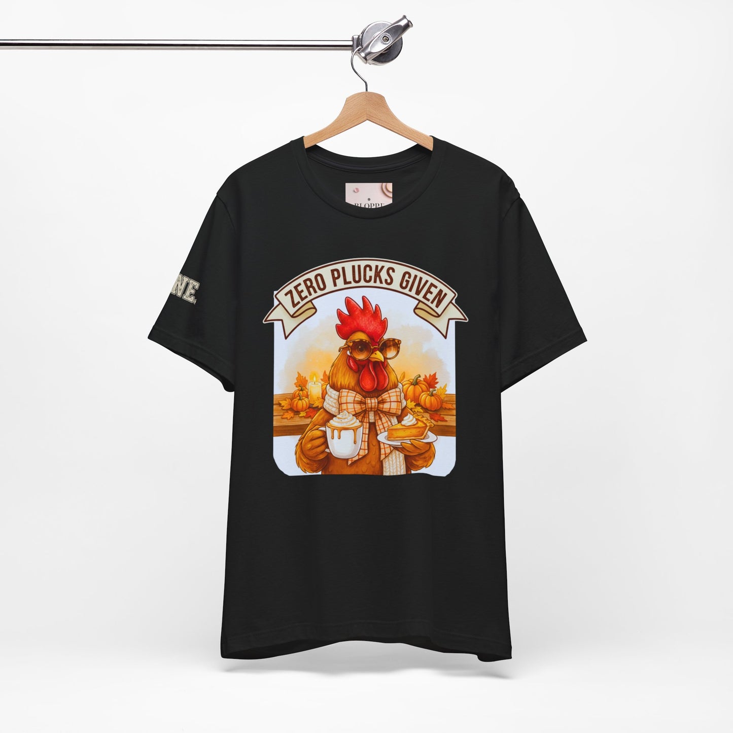 Rooster Pumpkin Pie Coffee Lover Tee - Thanksgiving Gift for Her