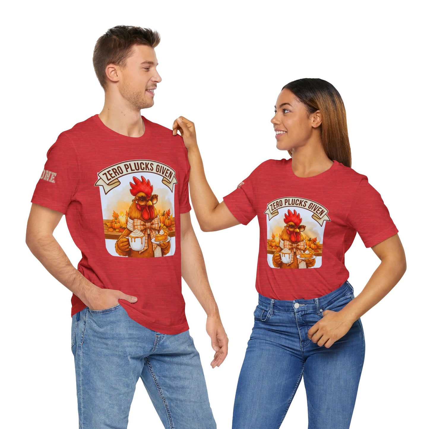 Rooster Pumpkin Pie Coffee Lover Tee - Thanksgiving Gift for Her