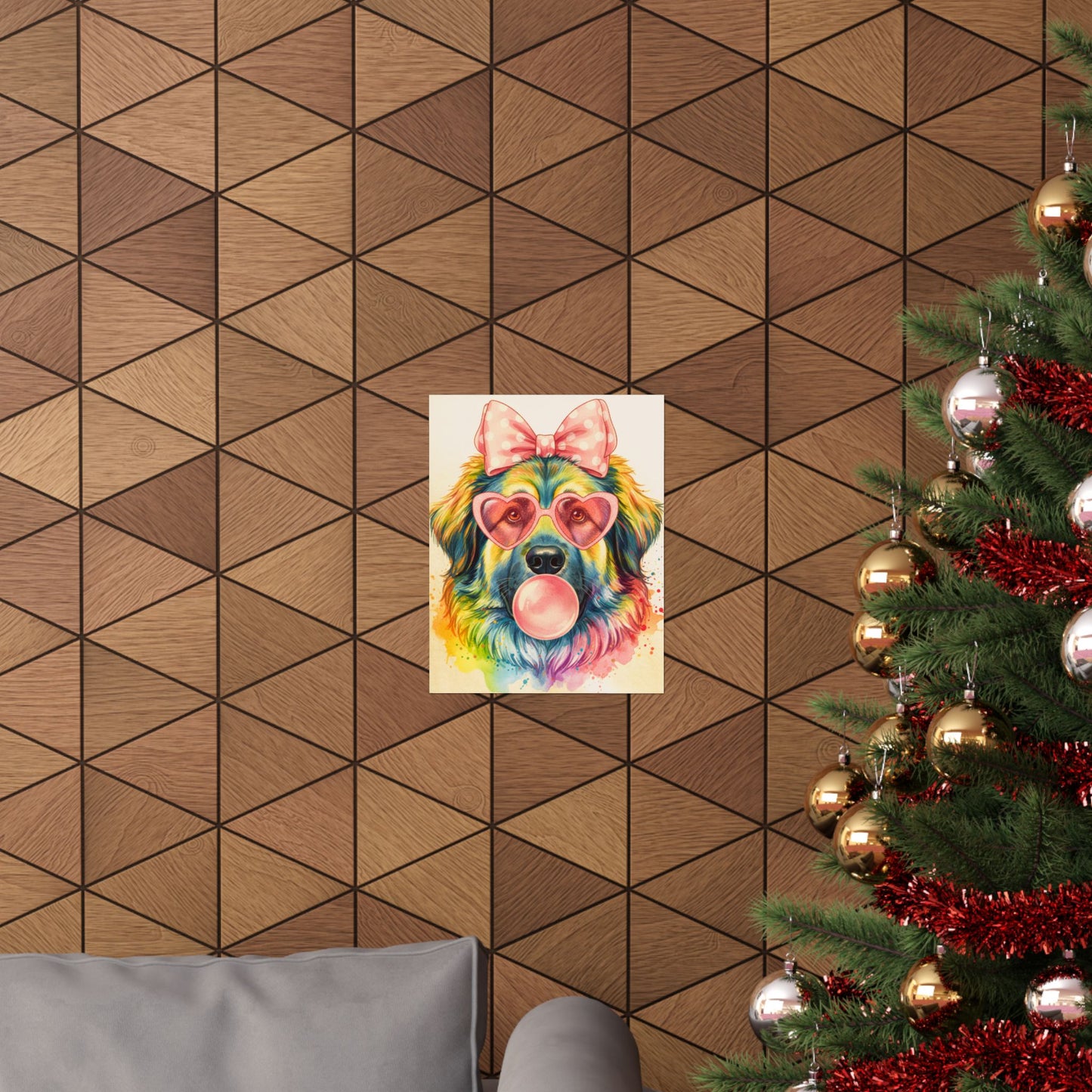 Vertical Posters - Pink Stars & Y2K Dog Accessories Collection