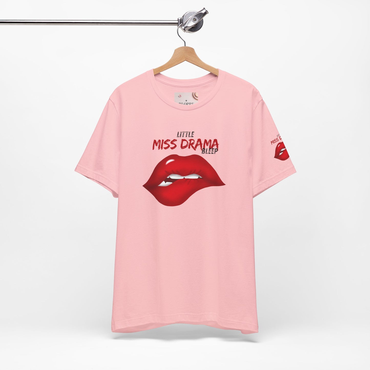 Little Miss Drama Unisex Tee | Fun Graphic Shirt, Casual Wear, Gift for Her, Dramatic T-Shirt, Lip Print Fashion