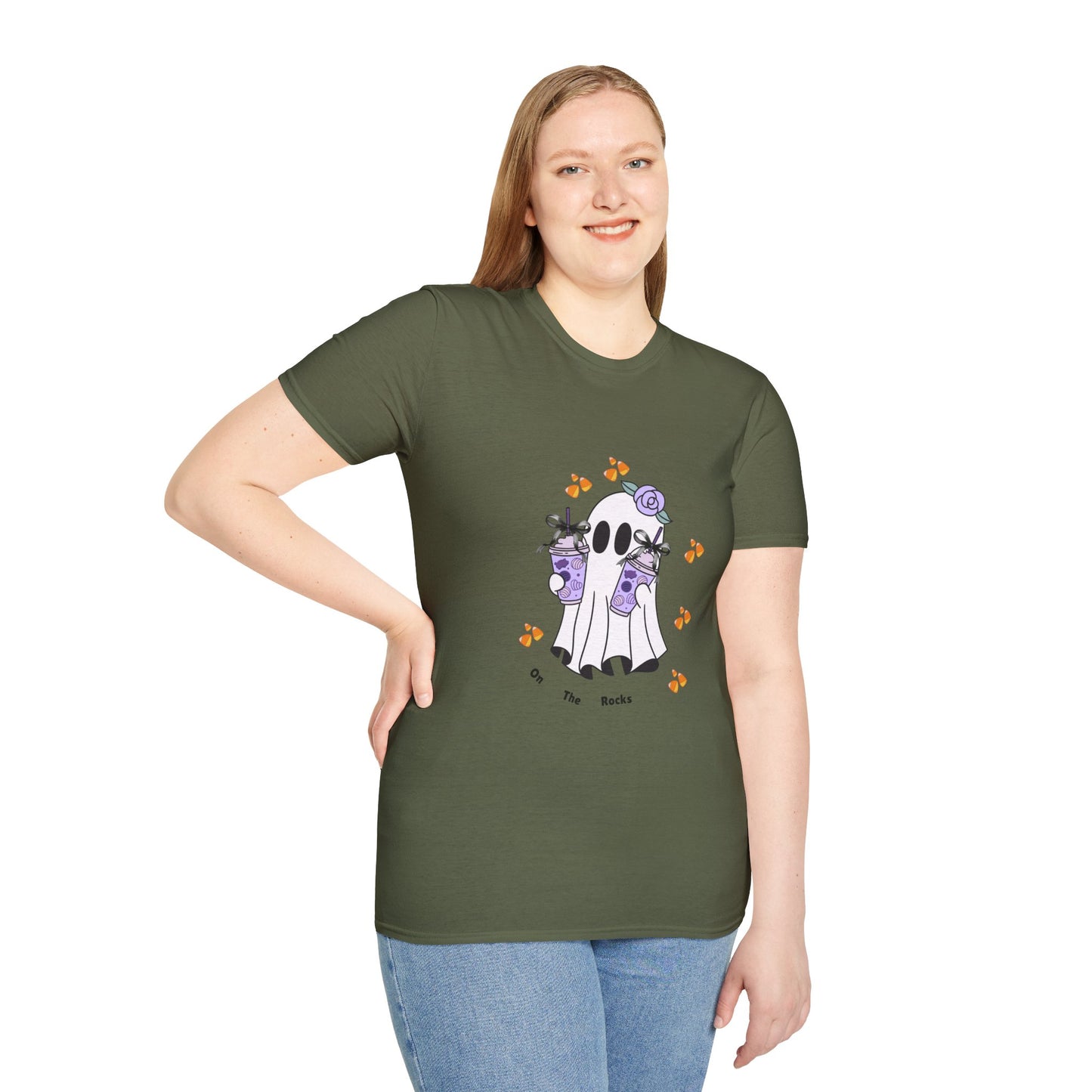 Halloween Ghost - On The Rocks Unisex T-Shirt