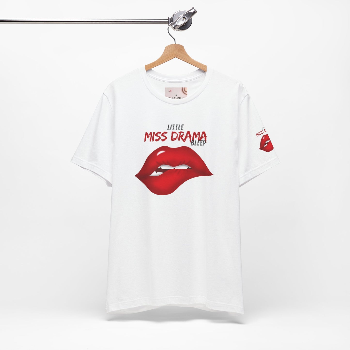 Little Miss Drama Unisex Tee | Fun Graphic Shirt, Casual Wear, Gift for Her, Dramatic T-Shirt, Lip Print Fashion