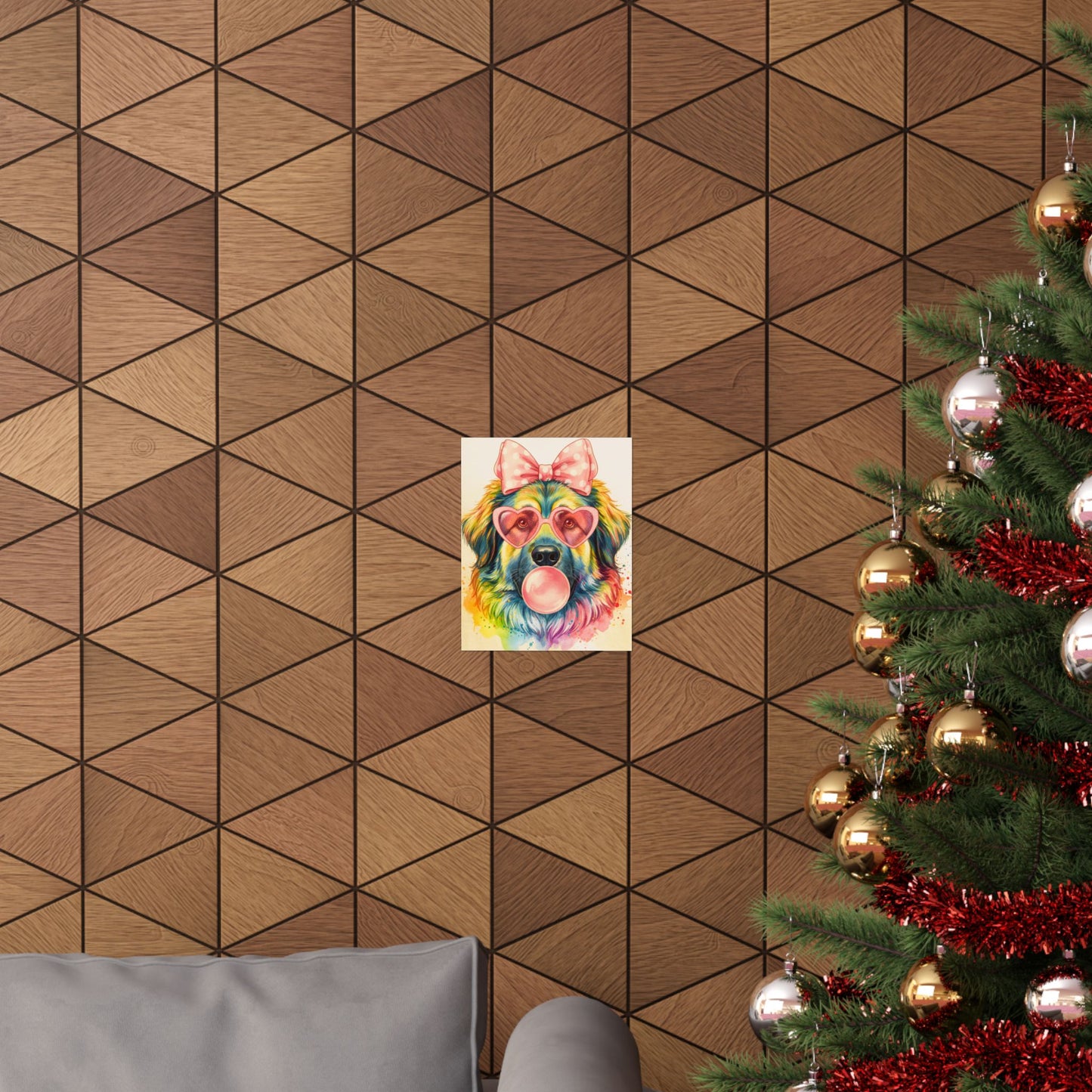 Vertical Posters - Pink Stars & Y2K Dog Accessories Collection
