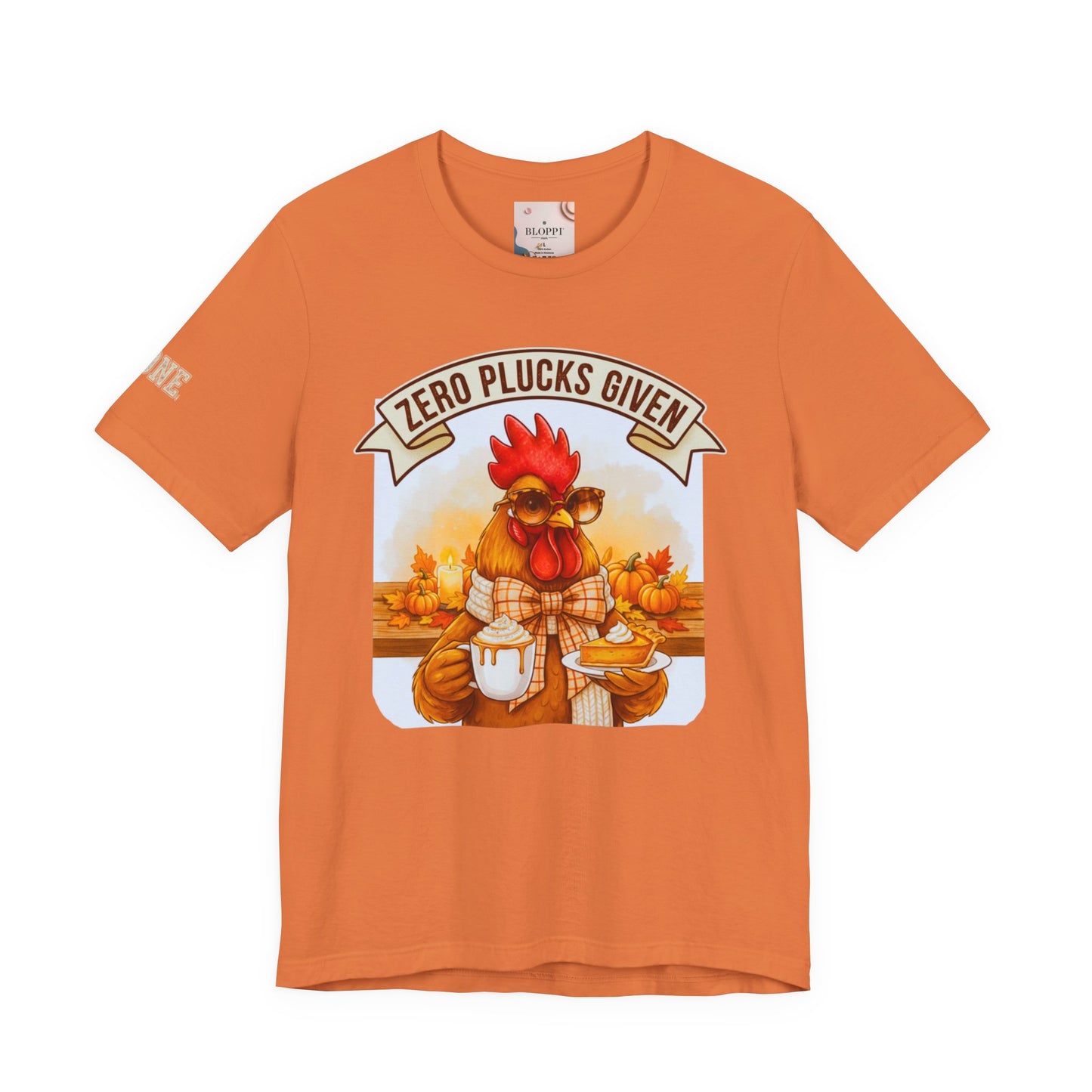 Rooster Pumpkin Pie Coffee Lover Tee - Thanksgiving Gift for Her