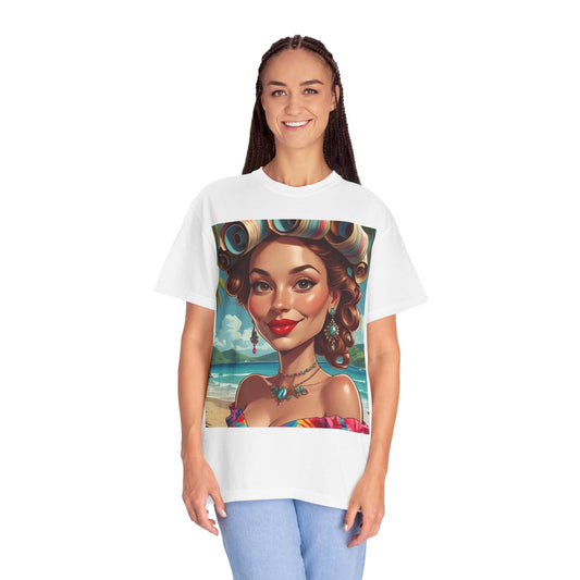 Tropical Beach T-Shirt | Fun Summer Vibe Tee, Gift for Beach Lovers, Vacation Outfit, Retro Beach Art Shirt, Festival Wardrobe