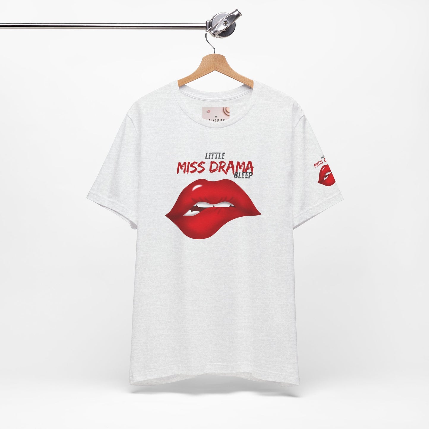 Little Miss Drama Unisex Tee | Fun Graphic Shirt, Casual Wear, Gift for Her, Dramatic T-Shirt, Lip Print Fashion