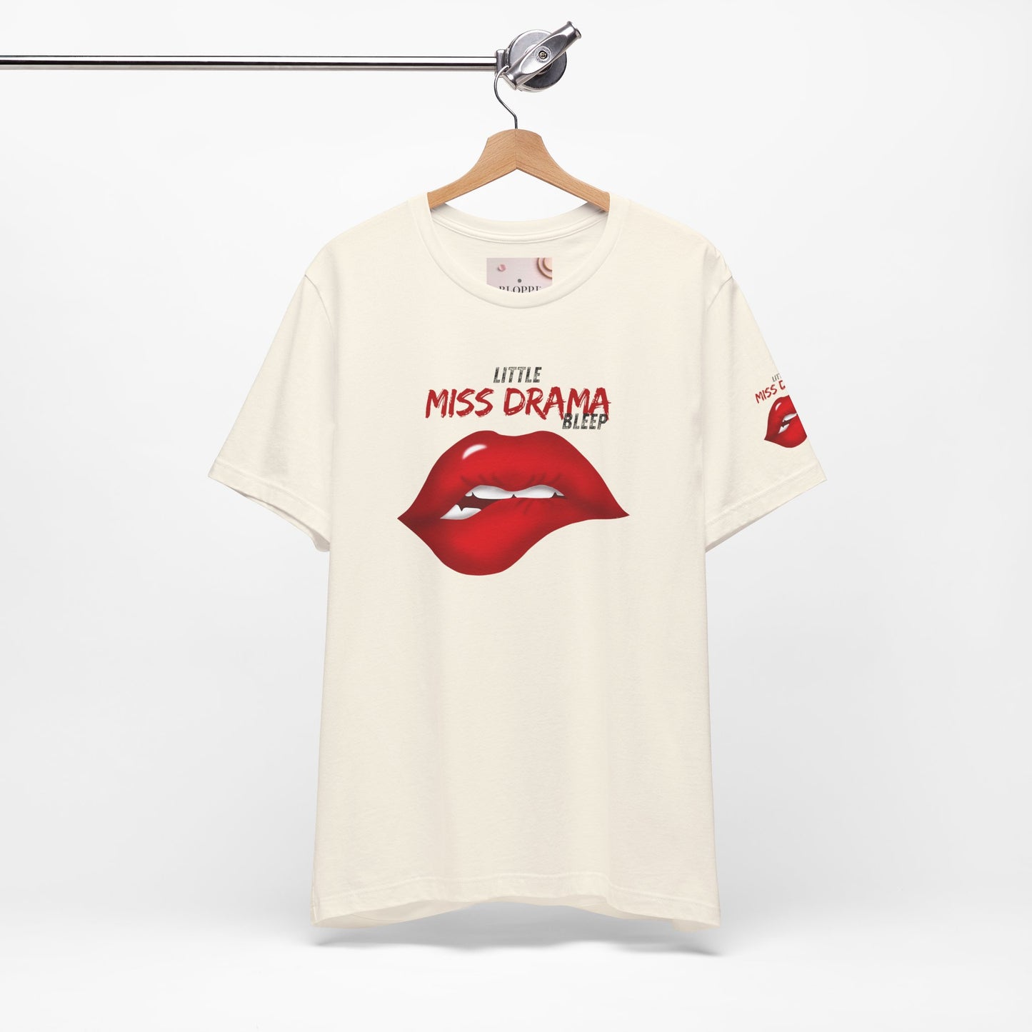 Little Miss Drama Unisex Tee | Fun Graphic Shirt, Casual Wear, Gift for Her, Dramatic T-Shirt, Lip Print Fashion