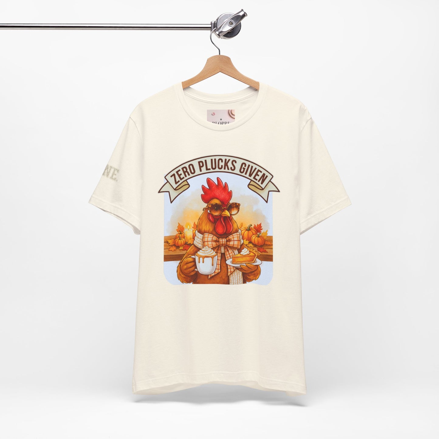 Rooster Pumpkin Pie Coffee Lover Tee - Thanksgiving Gift for Her
