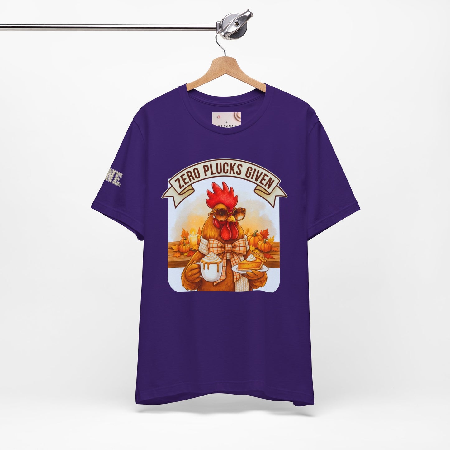 Rooster Pumpkin Pie Coffee Lover Tee - Thanksgiving Gift for Her