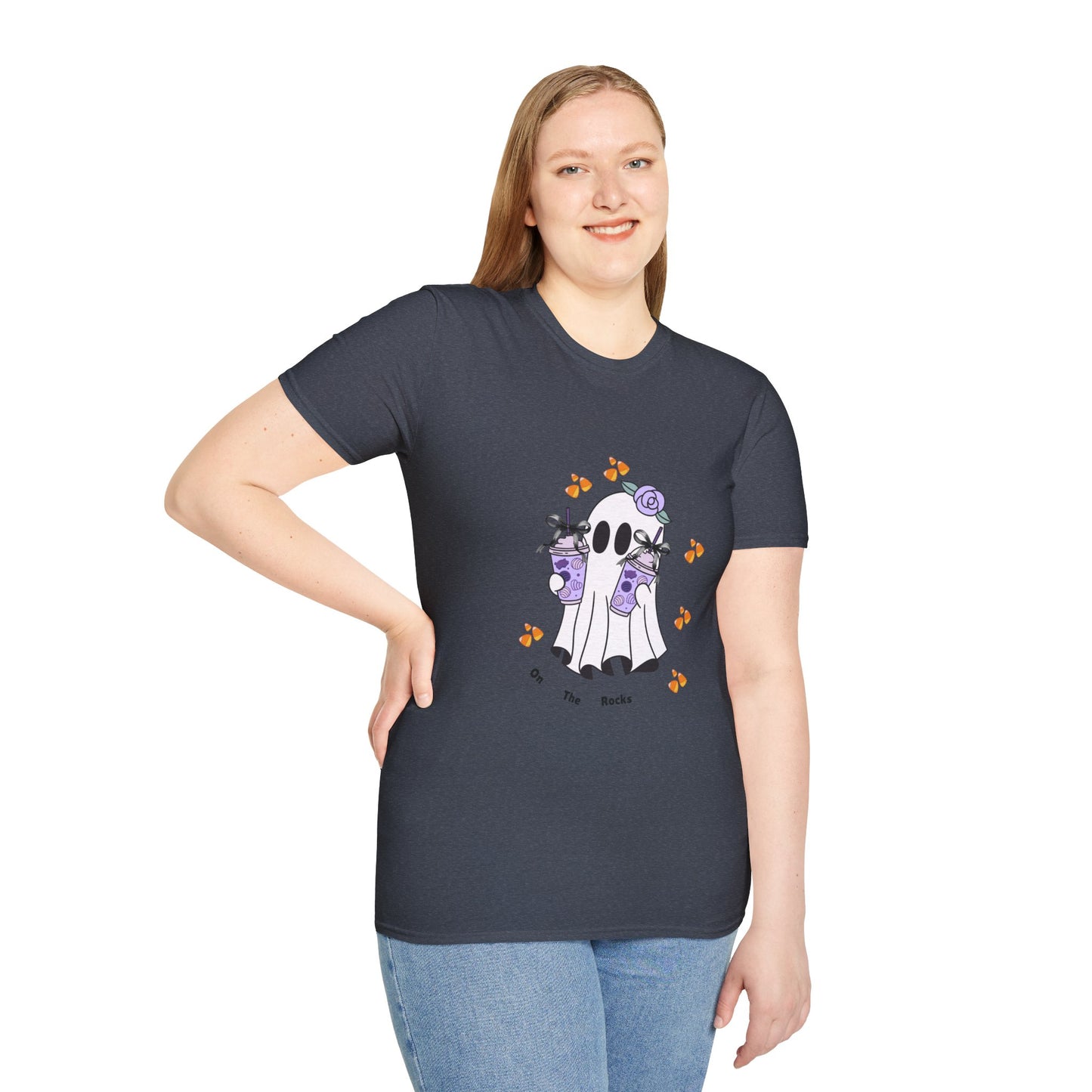 Halloween Ghost - On The Rocks Unisex T-Shirt